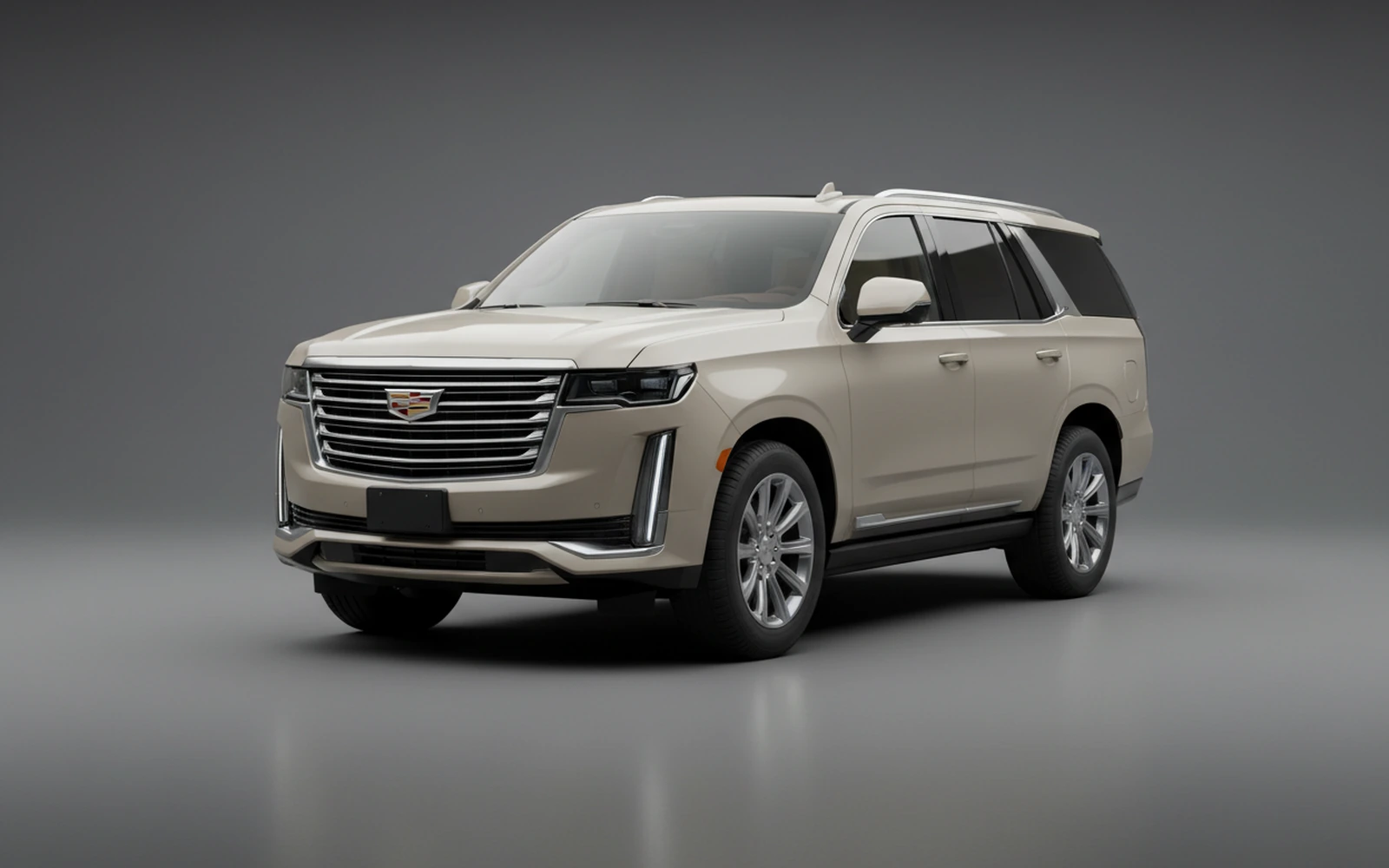 Cadillac Escalade Beige 2025 for rent in Miami — exterior front view