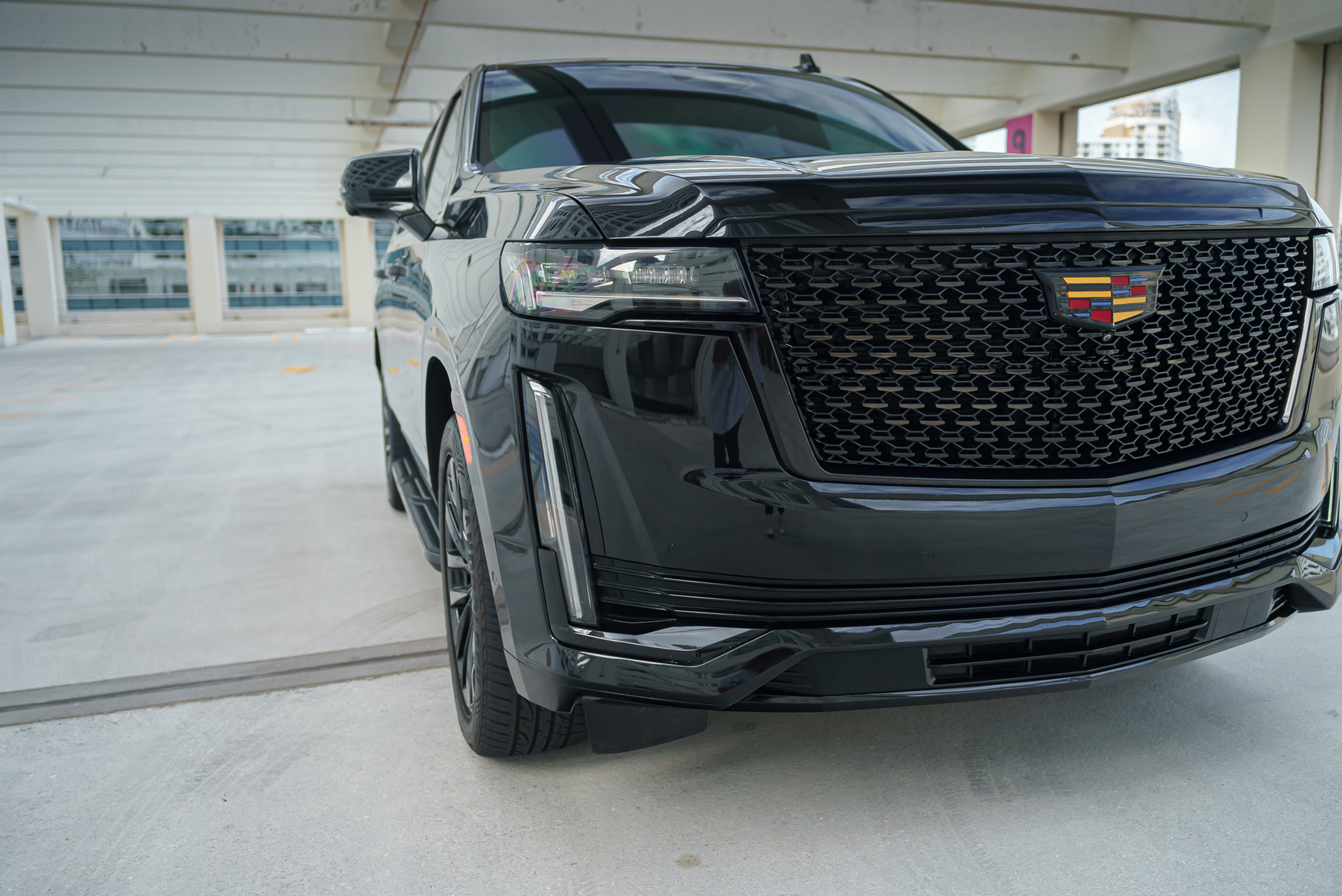 Cadillac Escalade Black 2021 — exterior rear view