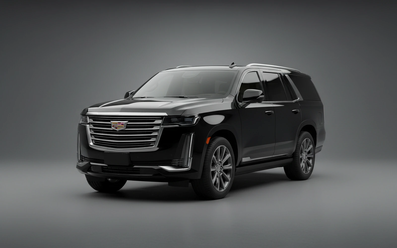 Cadillac Escalade Black 2023 for rent in Miami — exterior front view