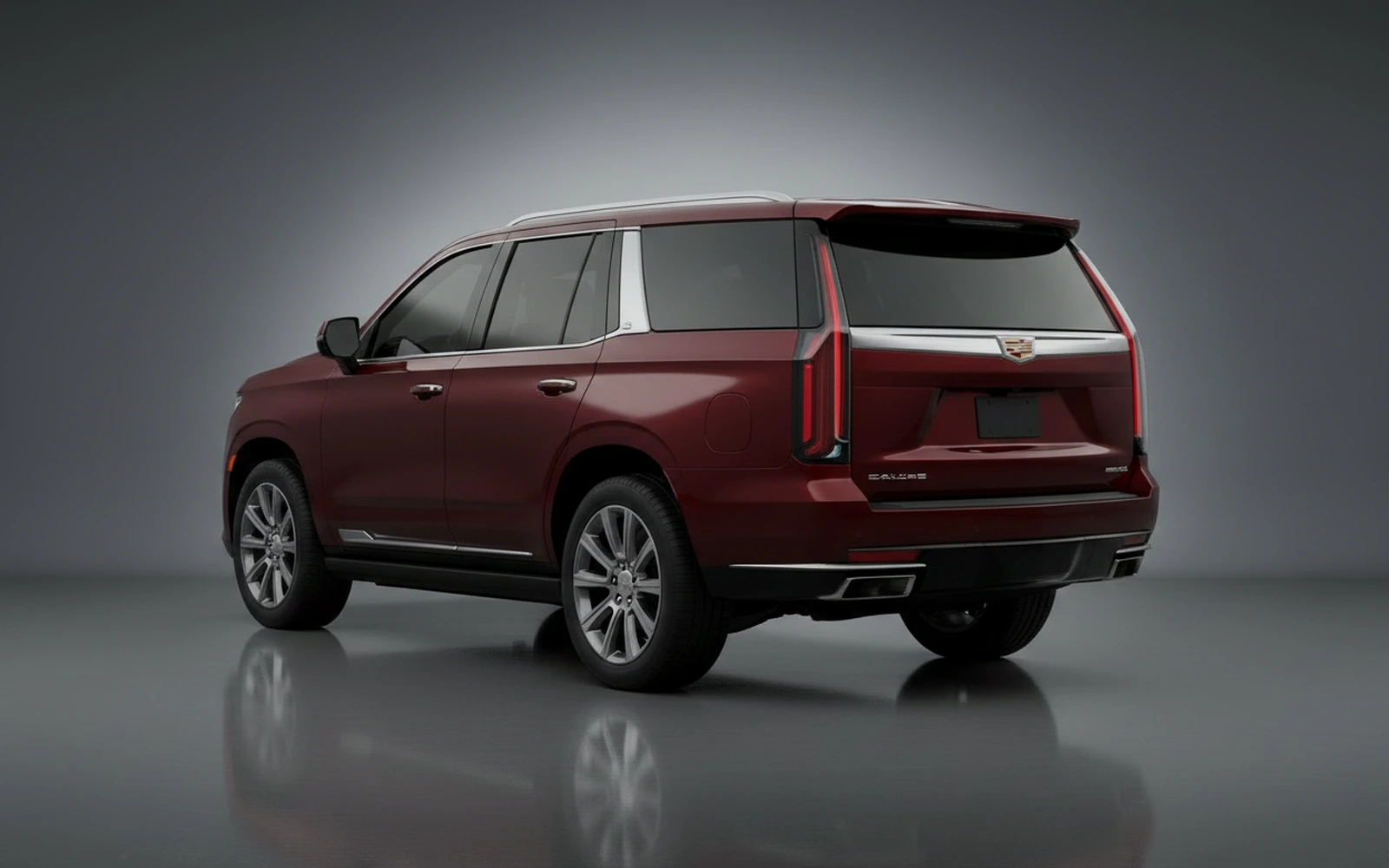 Cadillac Escalade Burgundy 2024 — interior dashboard