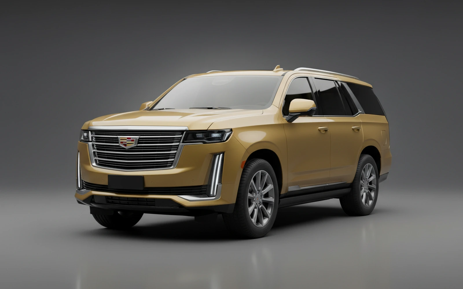Cadillac Escalade Dorado 2025 for rent in Miami — exterior front view
