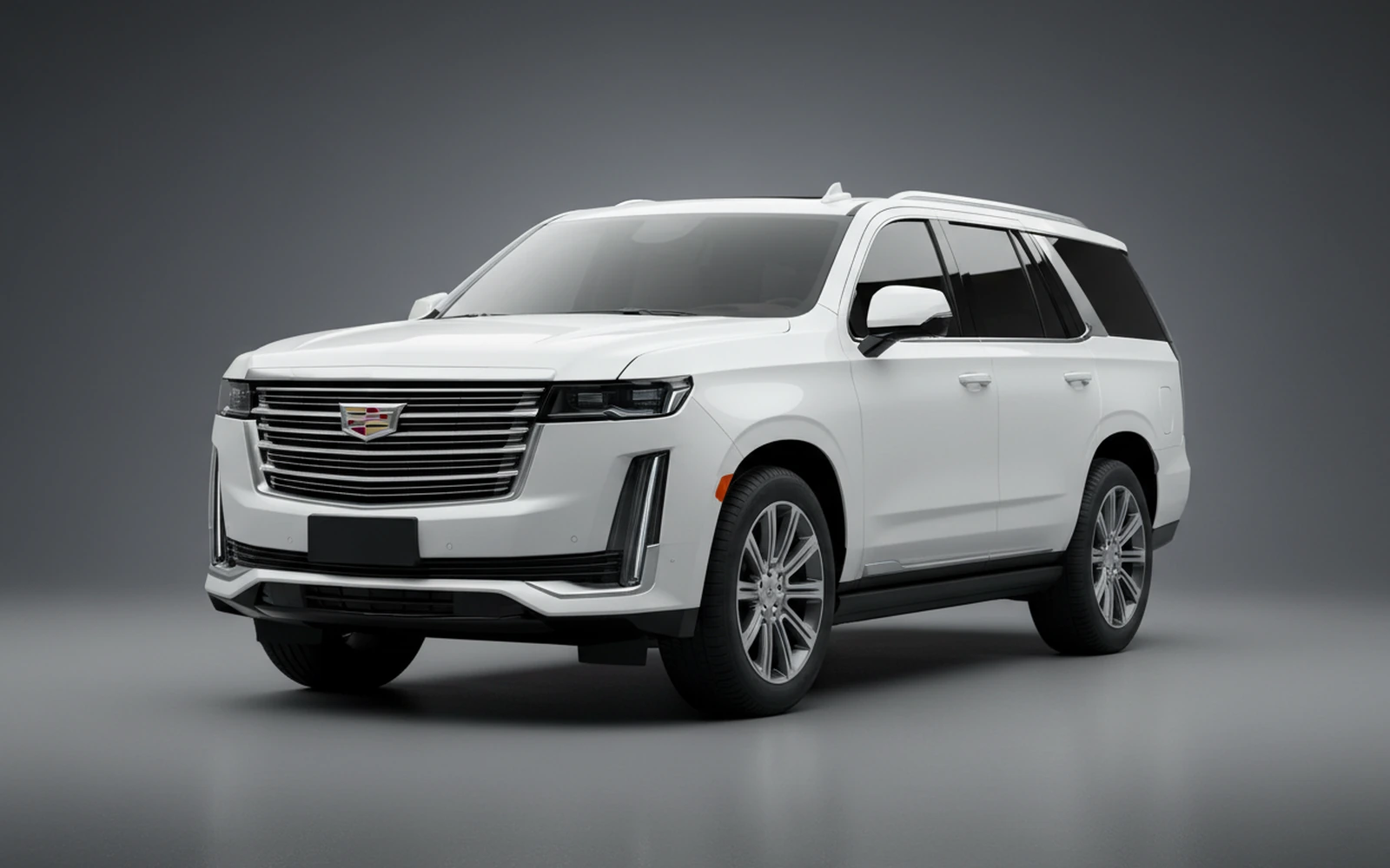 Cadillac Escalade White 2021 for rent in Miami — exterior front view