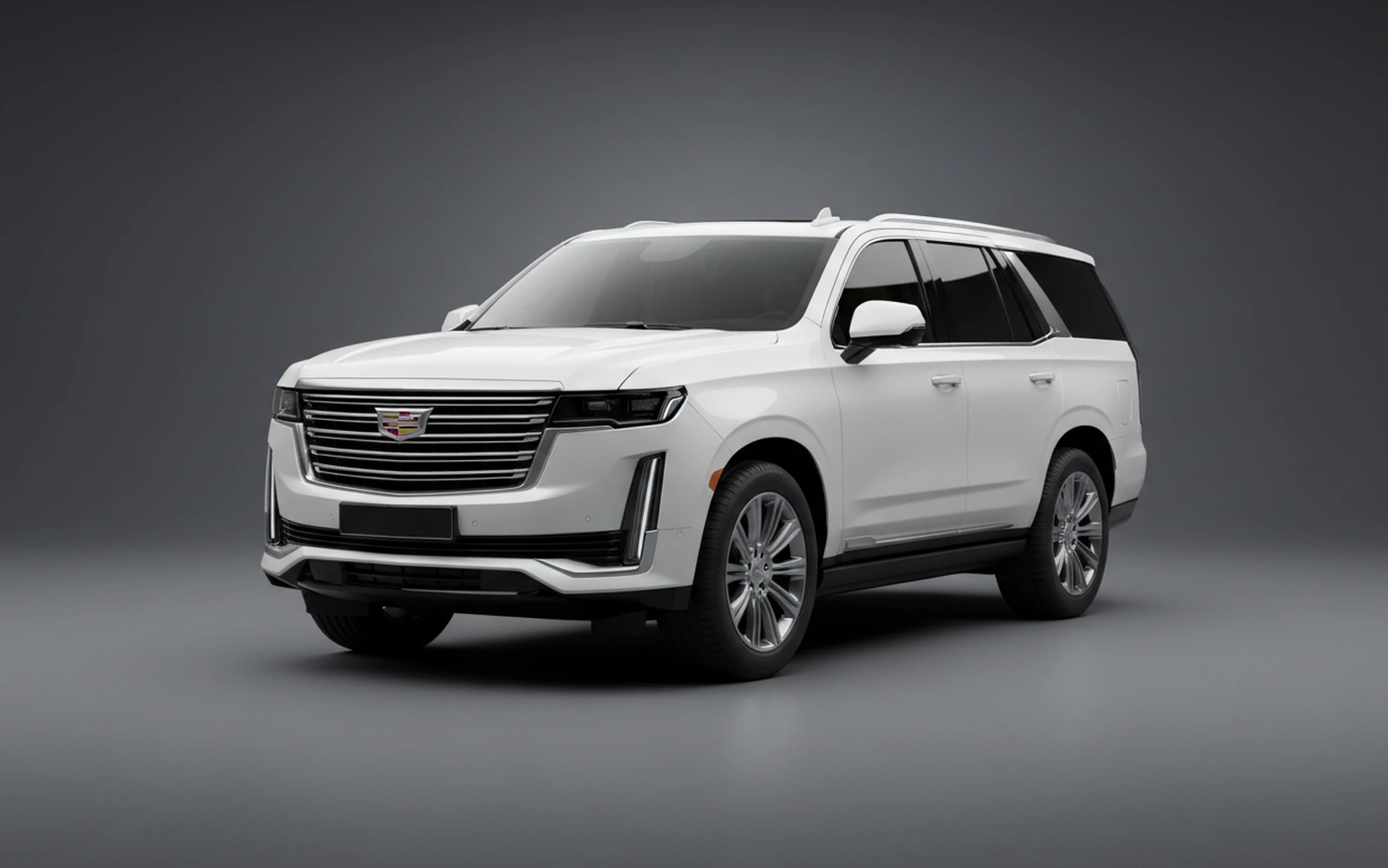Cadillac Escalade White 2025 for rent in Miami — exterior front view