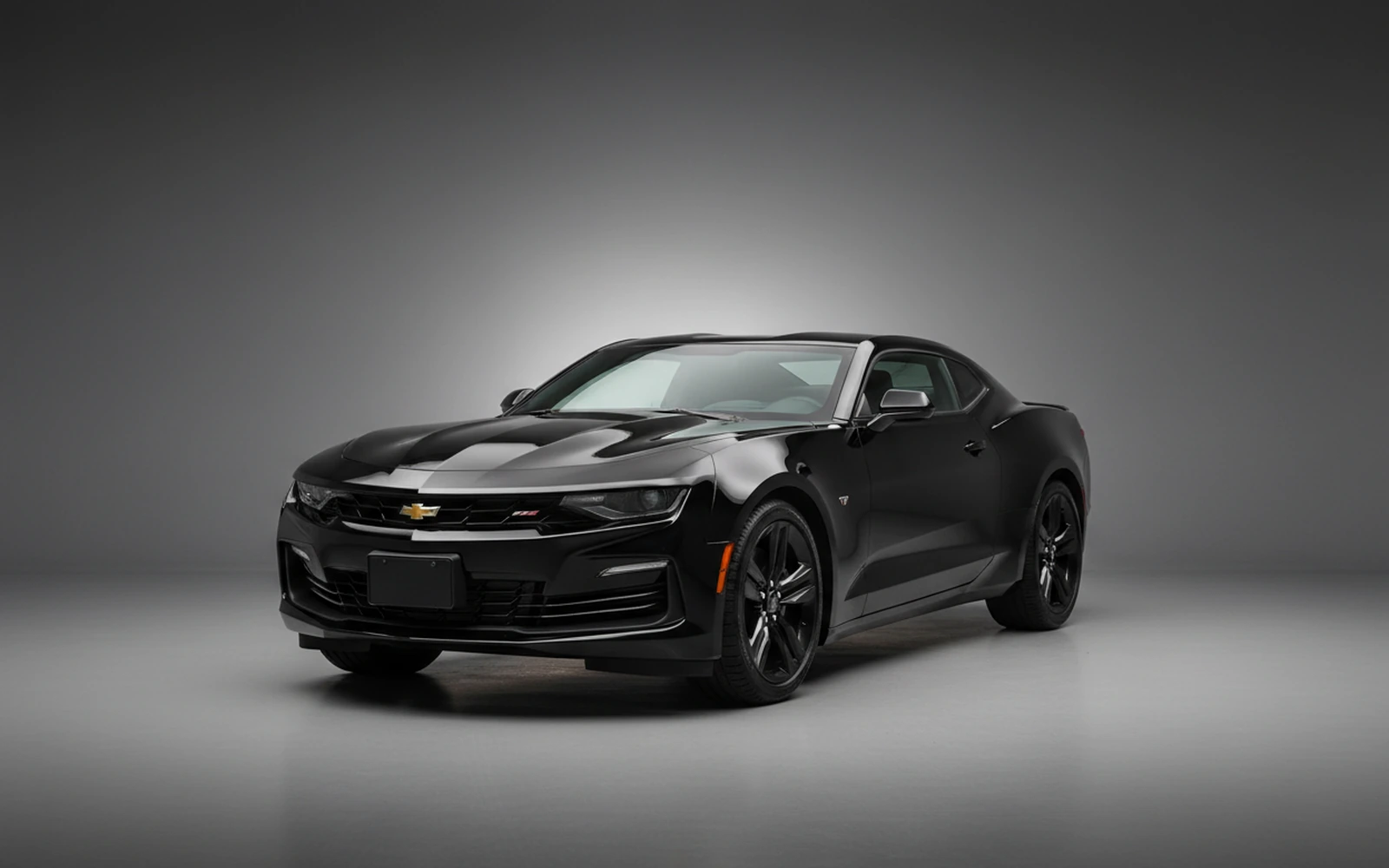 Chevrolet Camaro Black 2023 for rent in Miami — exterior front view