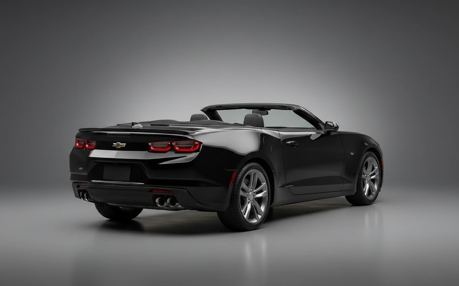 Chevrolet Camaro Convertible Black 2025 — interior dashboard