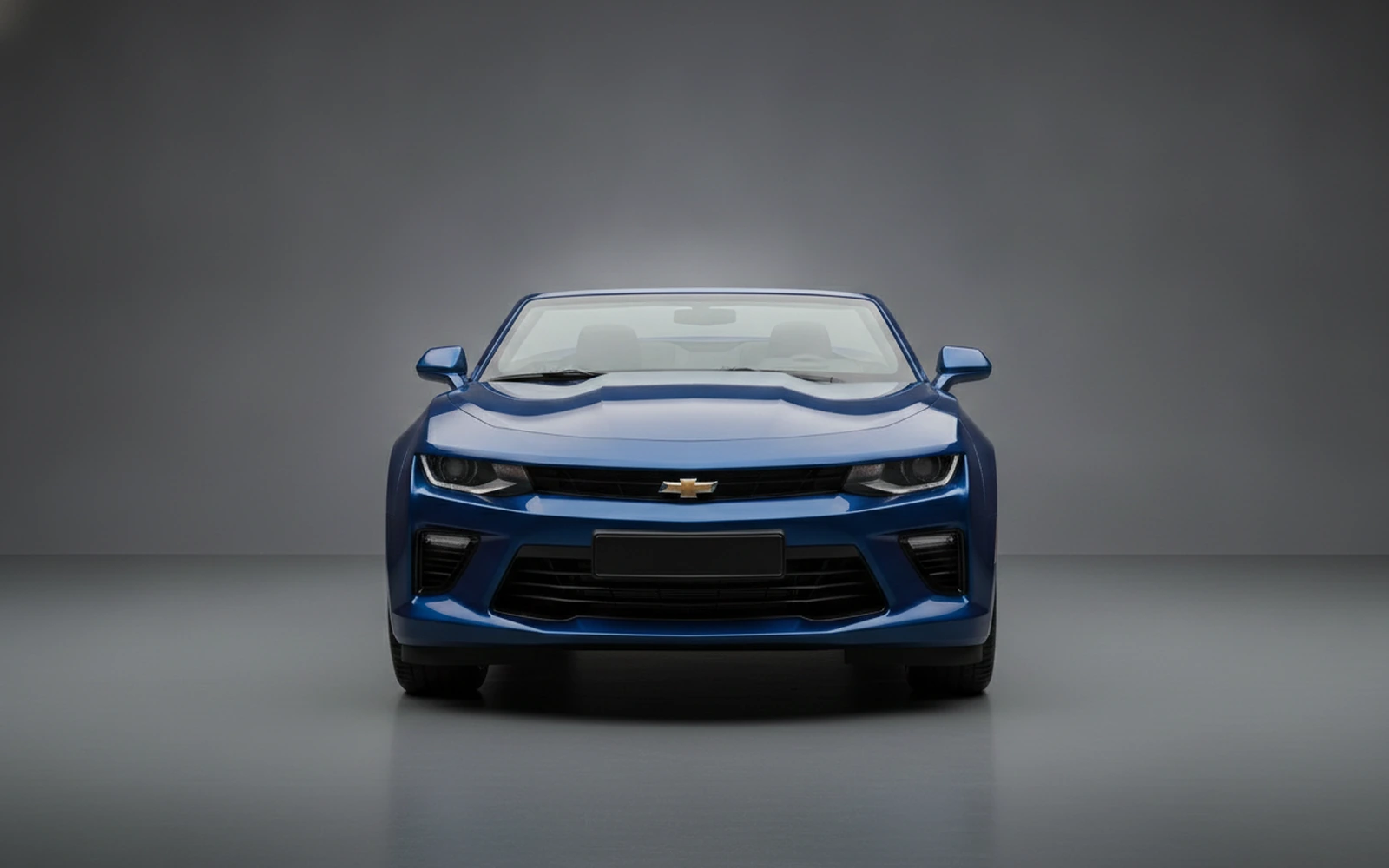 Chevrolet Camaro Convertible Blue 2022 — exterior side view