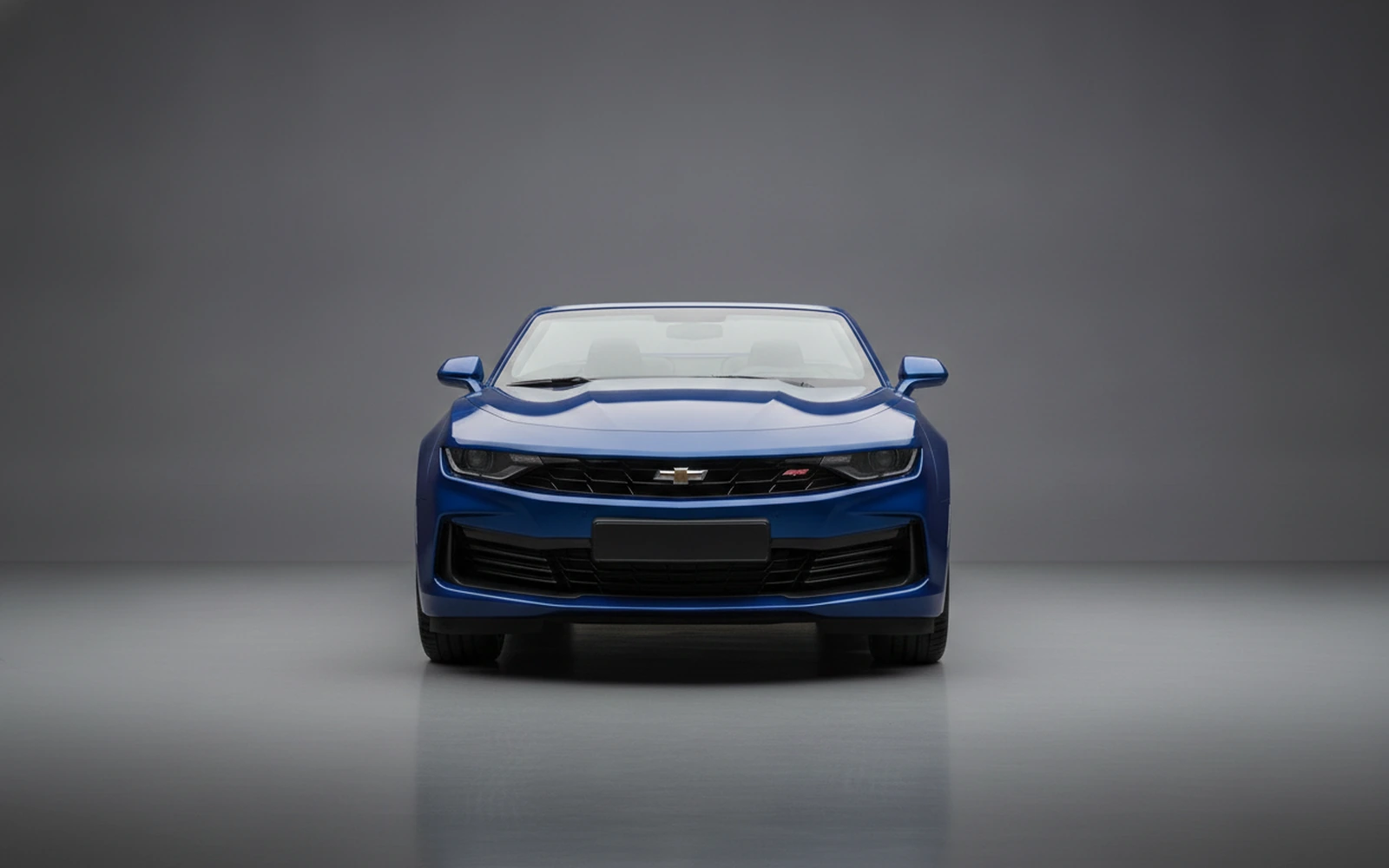 Chevrolet Camaro Convertible Blue 2024 — exterior side view