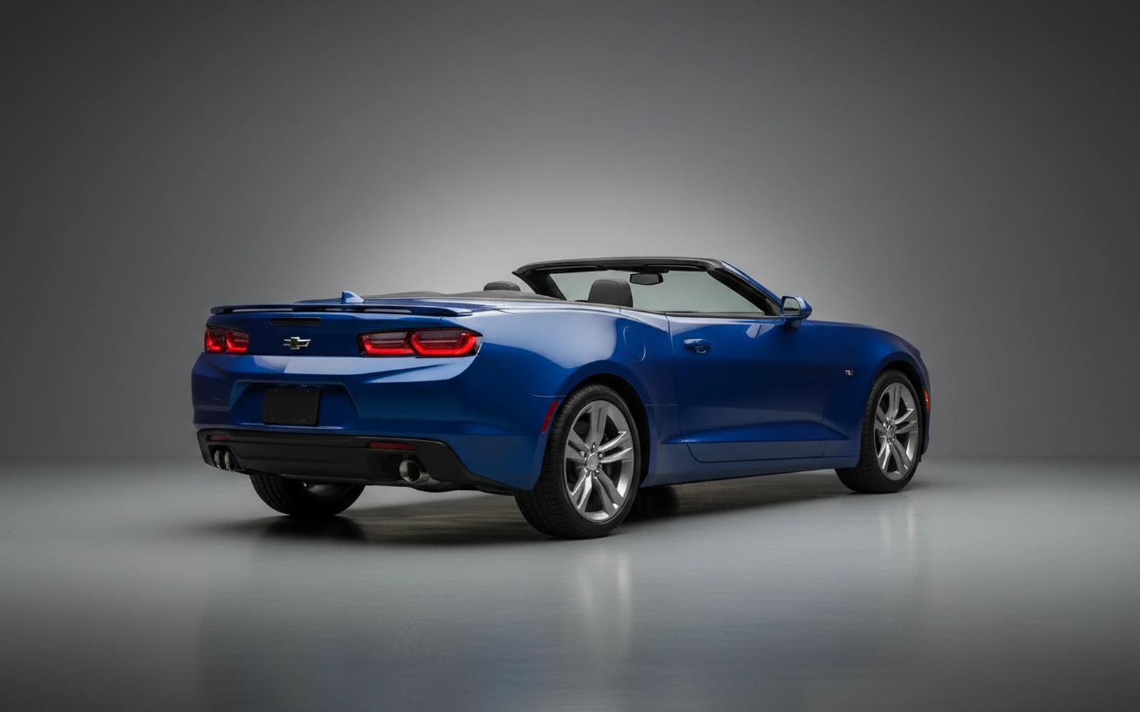 Chevrolet Camaro Convertible Blue 2024 — interior dashboard