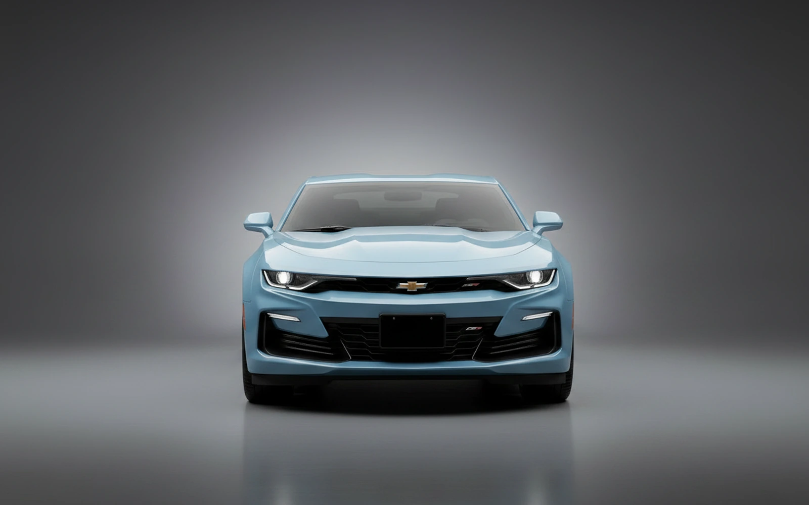 Chevrolet Camaro Light-blue 2022 — exterior side view