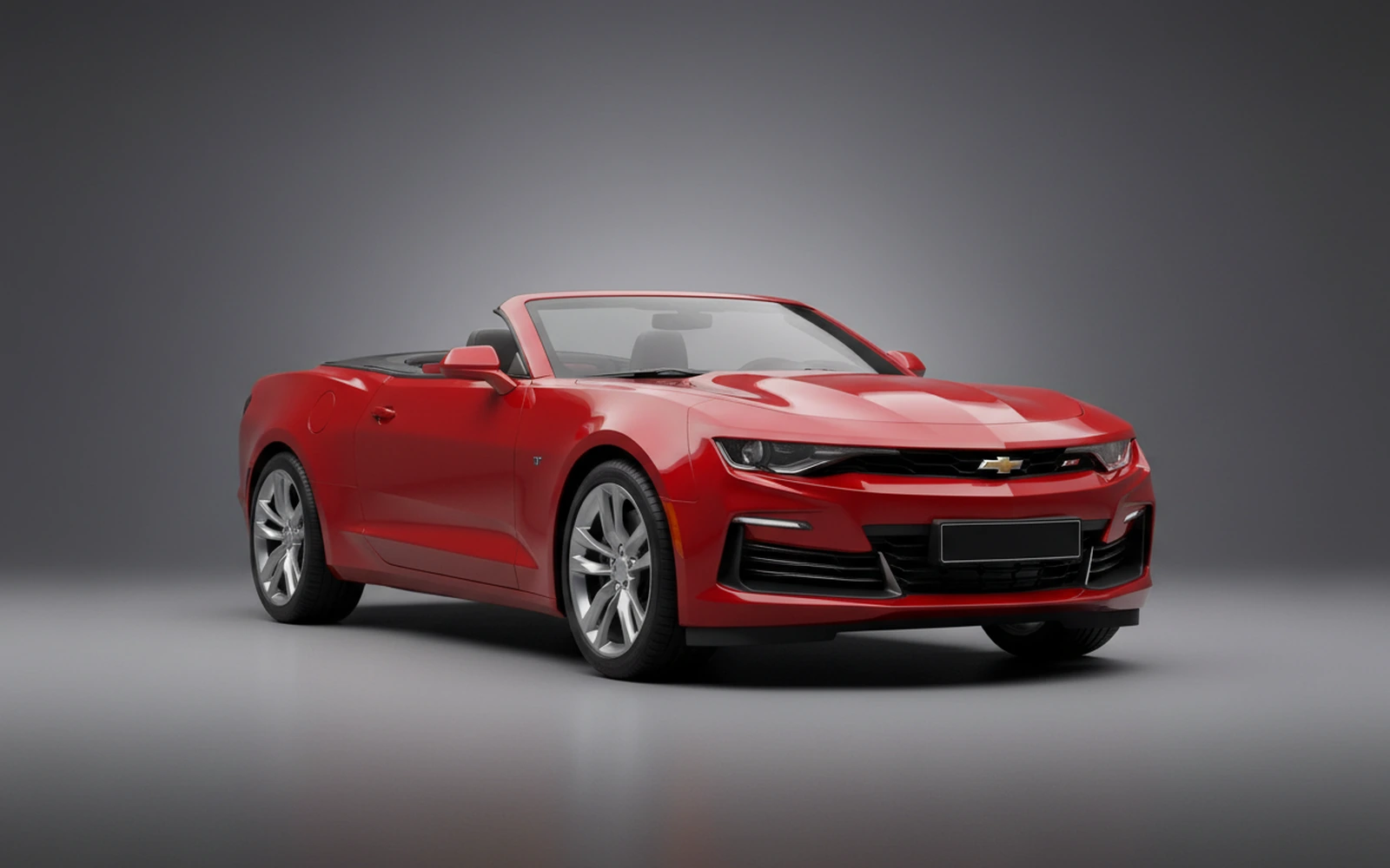 Chevrolet Camaro Convertible Red 2025 for rent in Miami — exterior front view
