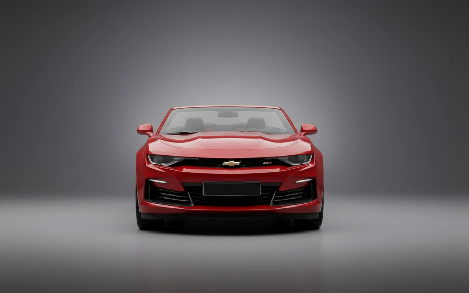 Chevrolet Camaro Convertible Red 2025 — exterior side view