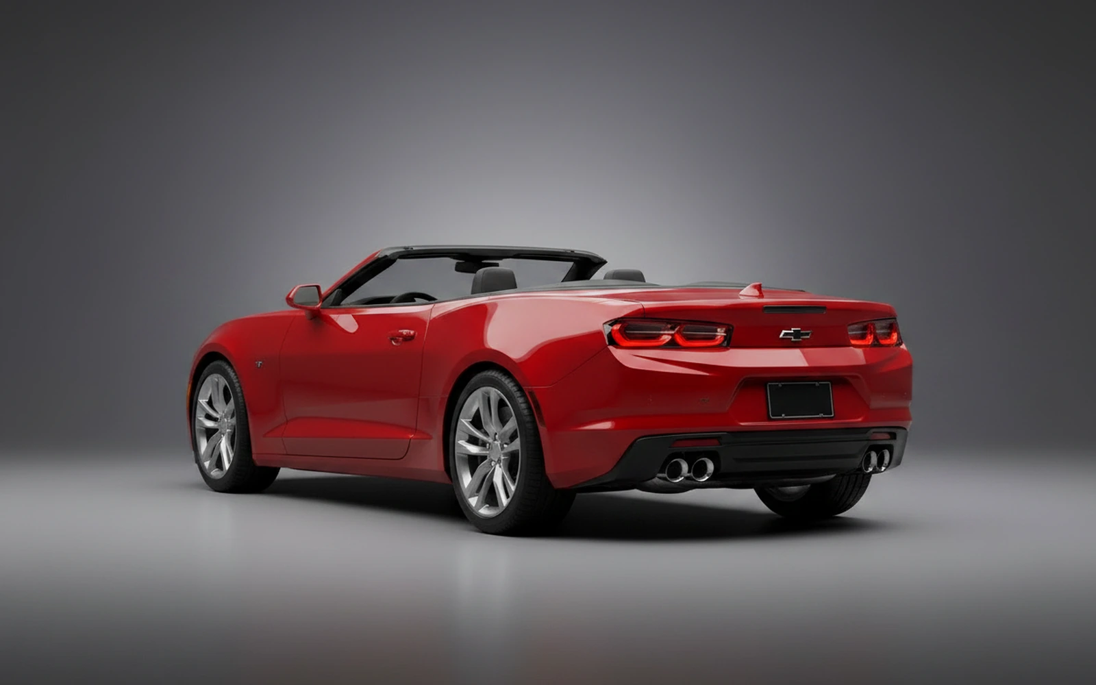 Chevrolet Camaro Convertible Red 2025 — interior dashboard