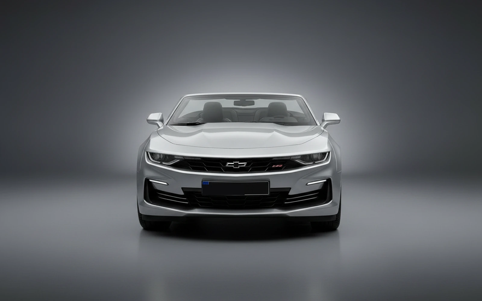 Chevrolet Camaro Convertible Silver 2025 — exterior side view