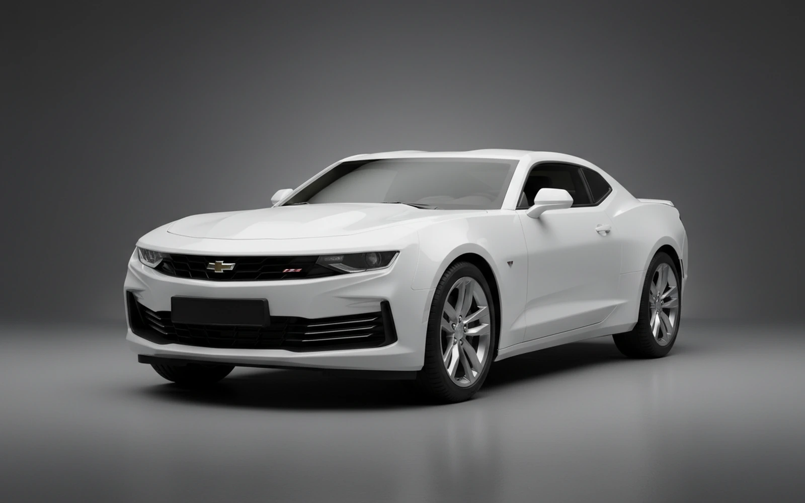 Chevrolet Camaro Orange White 2022 for rent in Miami — exterior front view