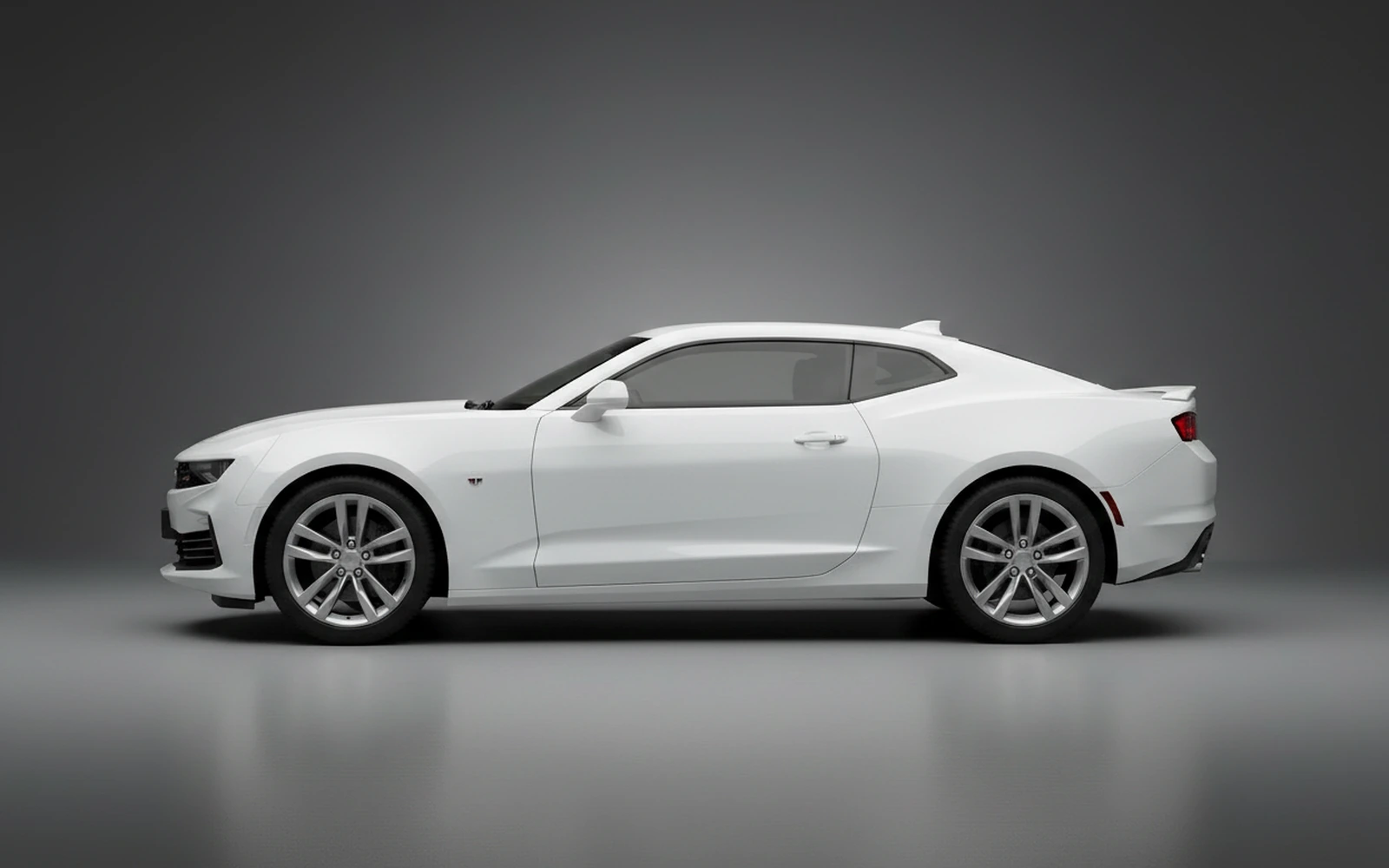Chevrolet Camaro Orange White 2022 — exterior rear view