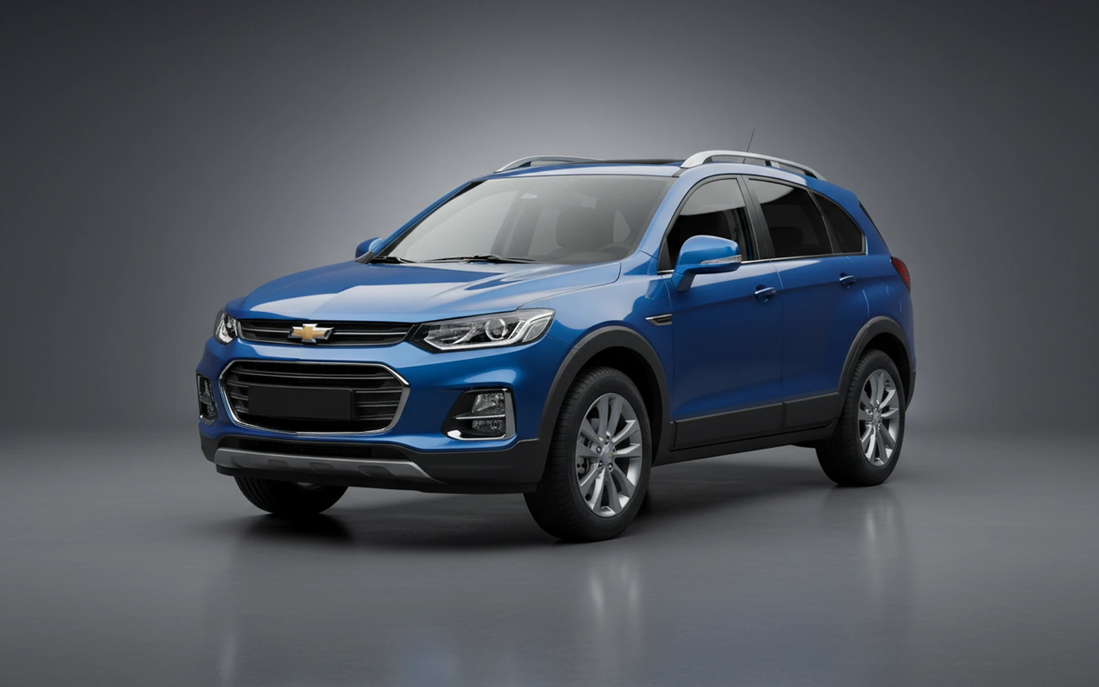 Chevrolet Captiva Blue 2024 for rent in Miami — exterior front view