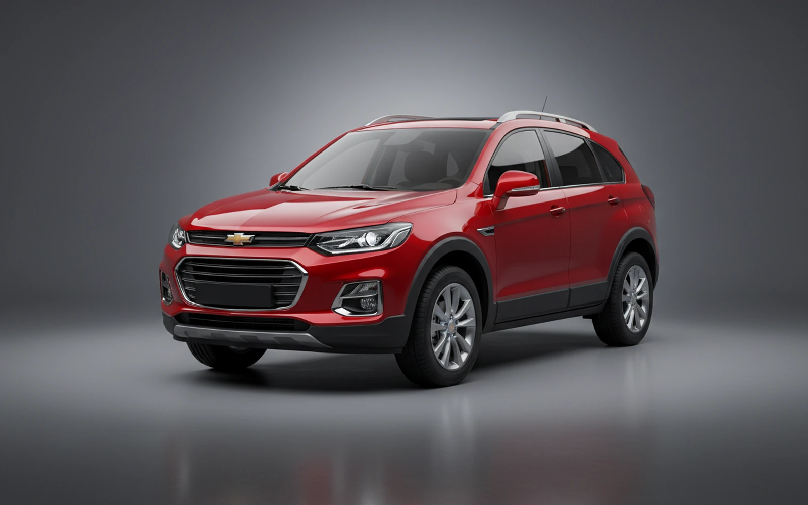 Chevrolet Captiva Red 2025 for rent in Miami — exterior front view