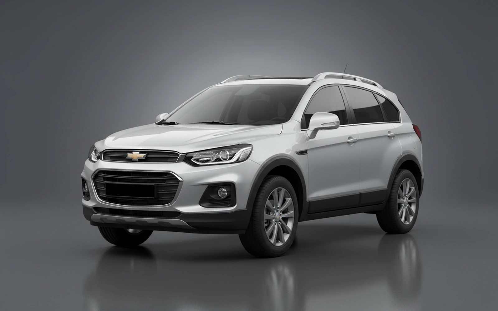 Chevrolet Captiva Silver 2026 for rent in Miami — exterior photo