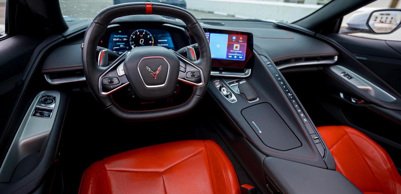 Chevrolet Corvette Stingray Black 2023 — exterior side view