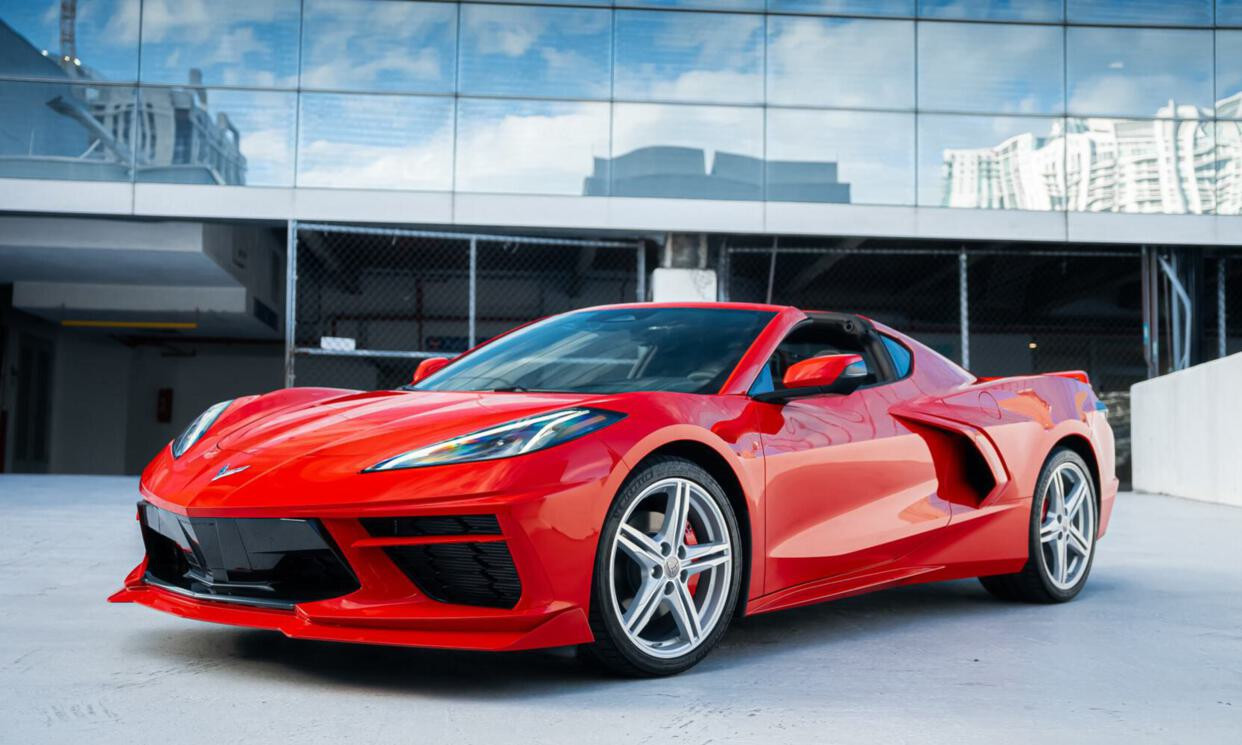 Chevrolet Corvette Stingray Red 2024 for rent in Miami — exterior photo