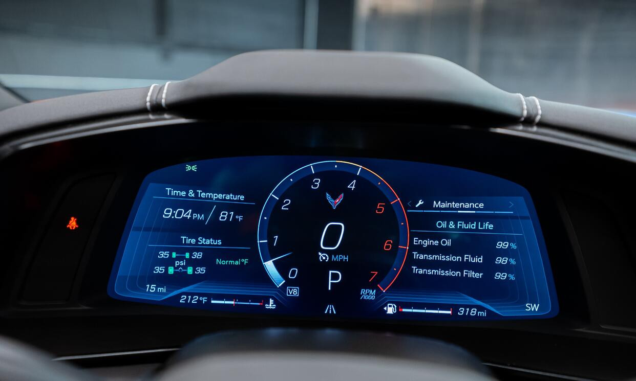 Chevrolet Corvette Stingray Red 2024 — exterior rear view