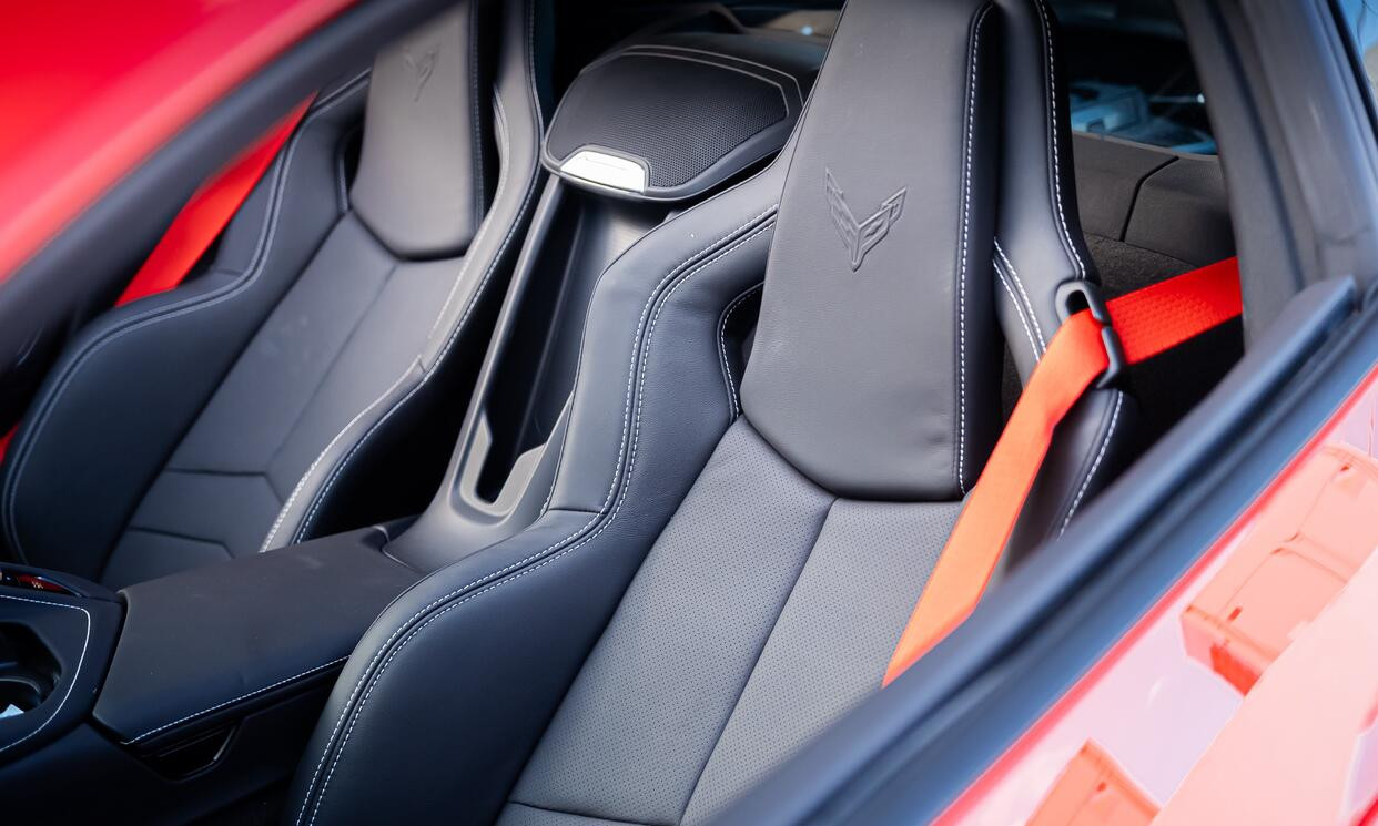 Chevrolet Corvette Stingray Red 2024 — interior dashboard