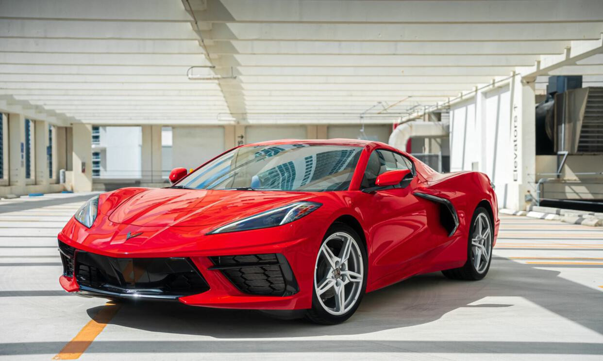 Chevrolet Corvette Stingray Convertible White 2024 for rent in Miami — exterior photo