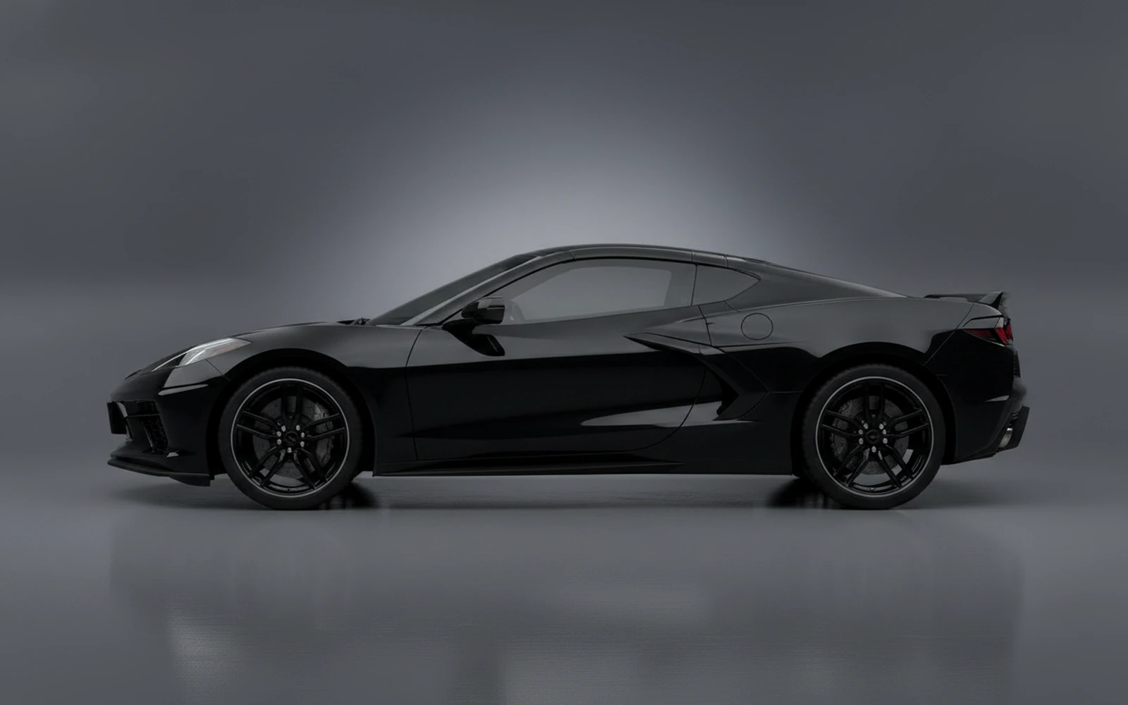 Chevrolet Corvette Z06 Black 2022 — exterior rear view