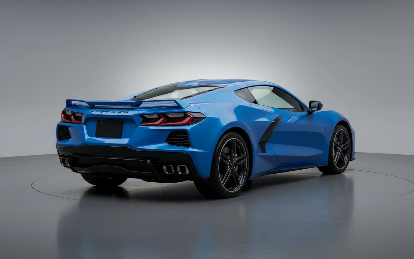 Chevrolet Corvette Blue 2023 — interior dashboard