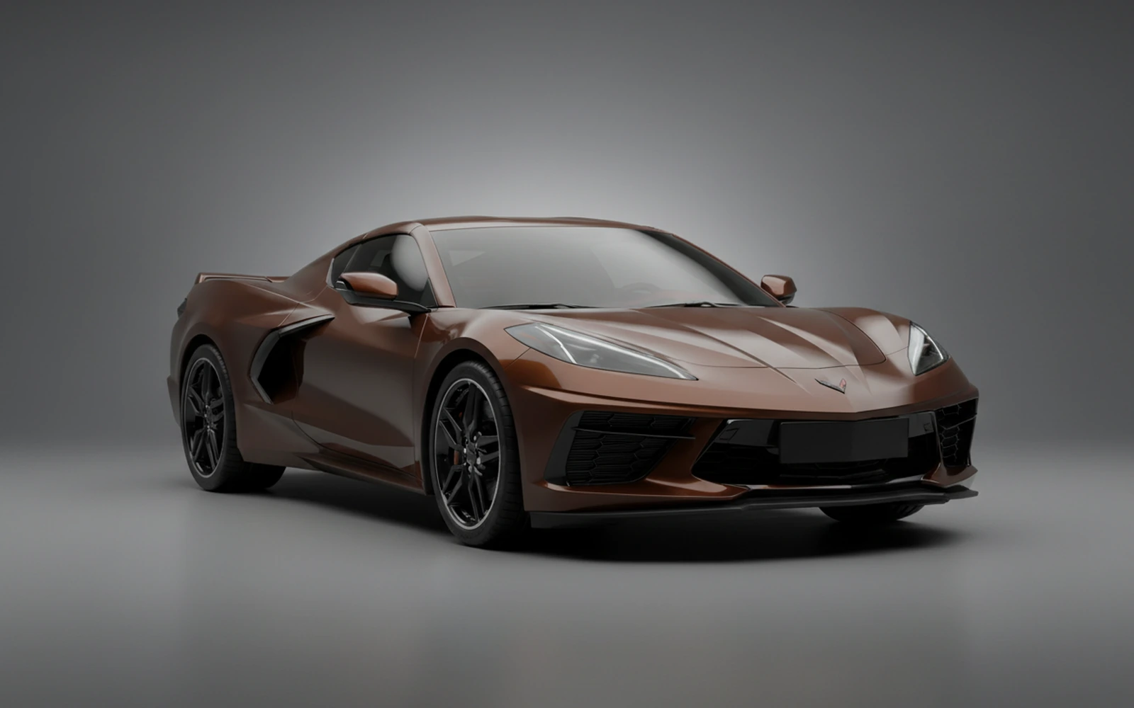 Chevrolet Corvette C8 Brown 2023 for rent in Miami — exterior photo