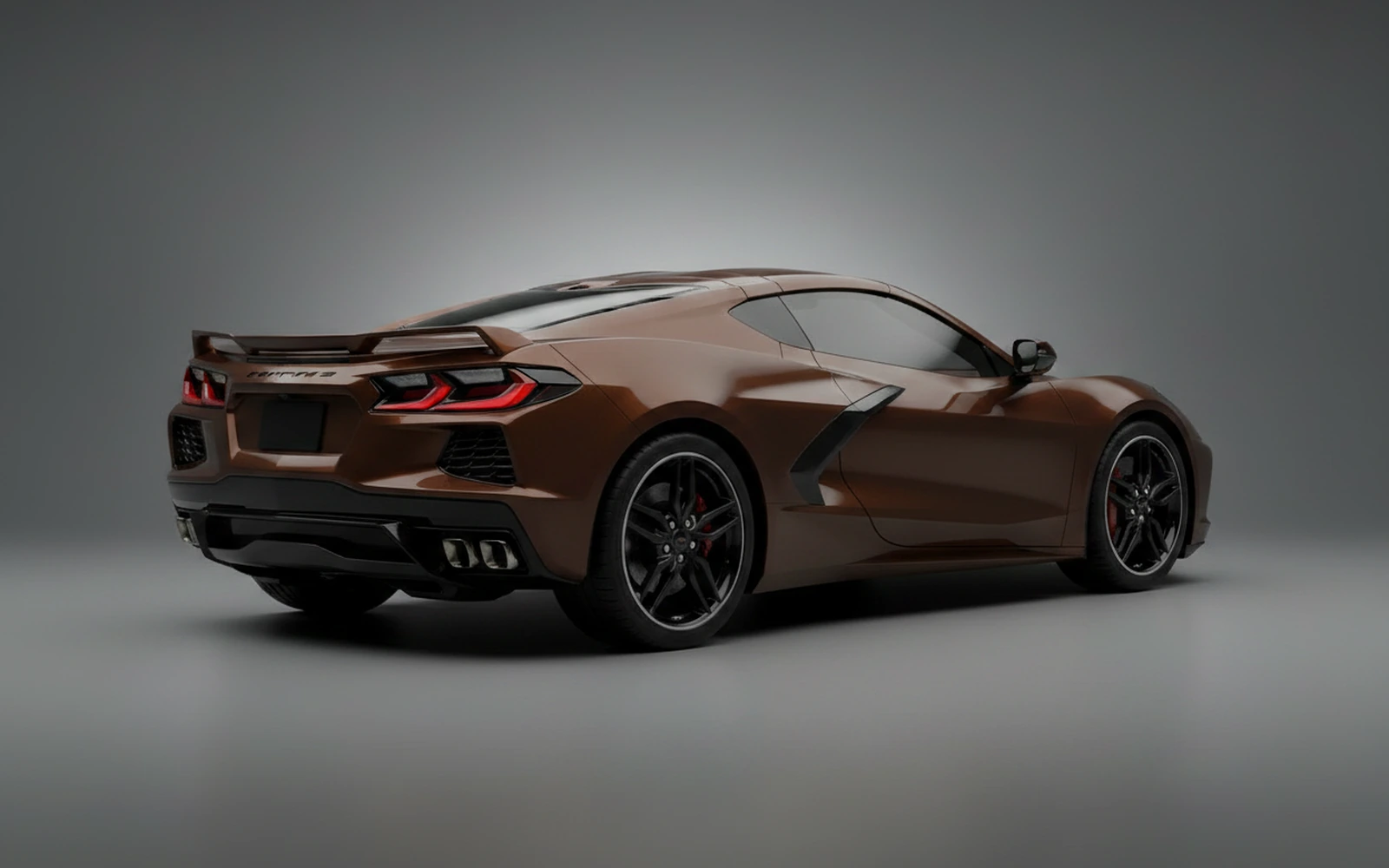 Chevrolet Corvette C8 Brown 2023 — interior dashboard