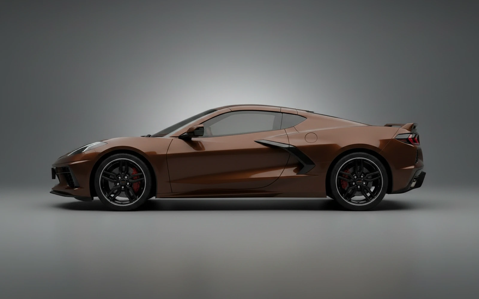 Chevrolet Corvette C8 Brown 2023 — exterior rear view
