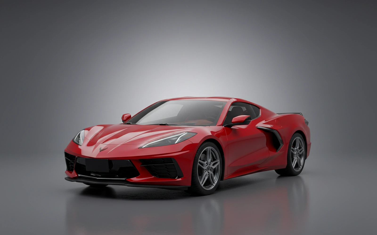 Chevrolet Corvette Red 2022 for rent in Miami — exterior photo