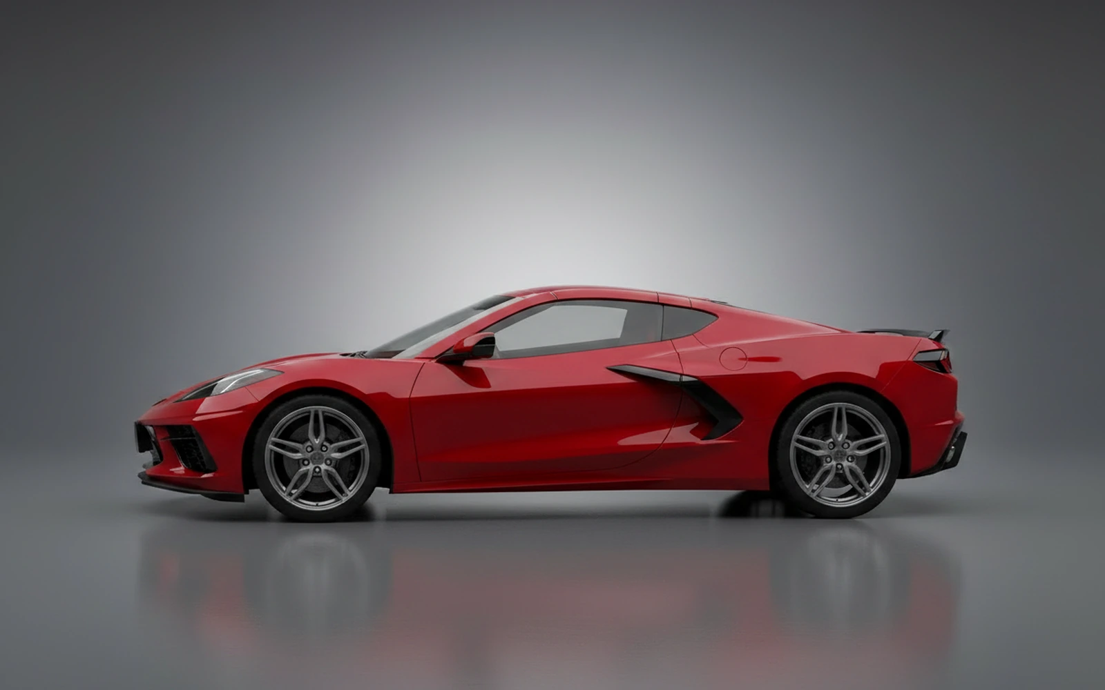 Chevrolet Corvette Red 2022 — exterior rear view