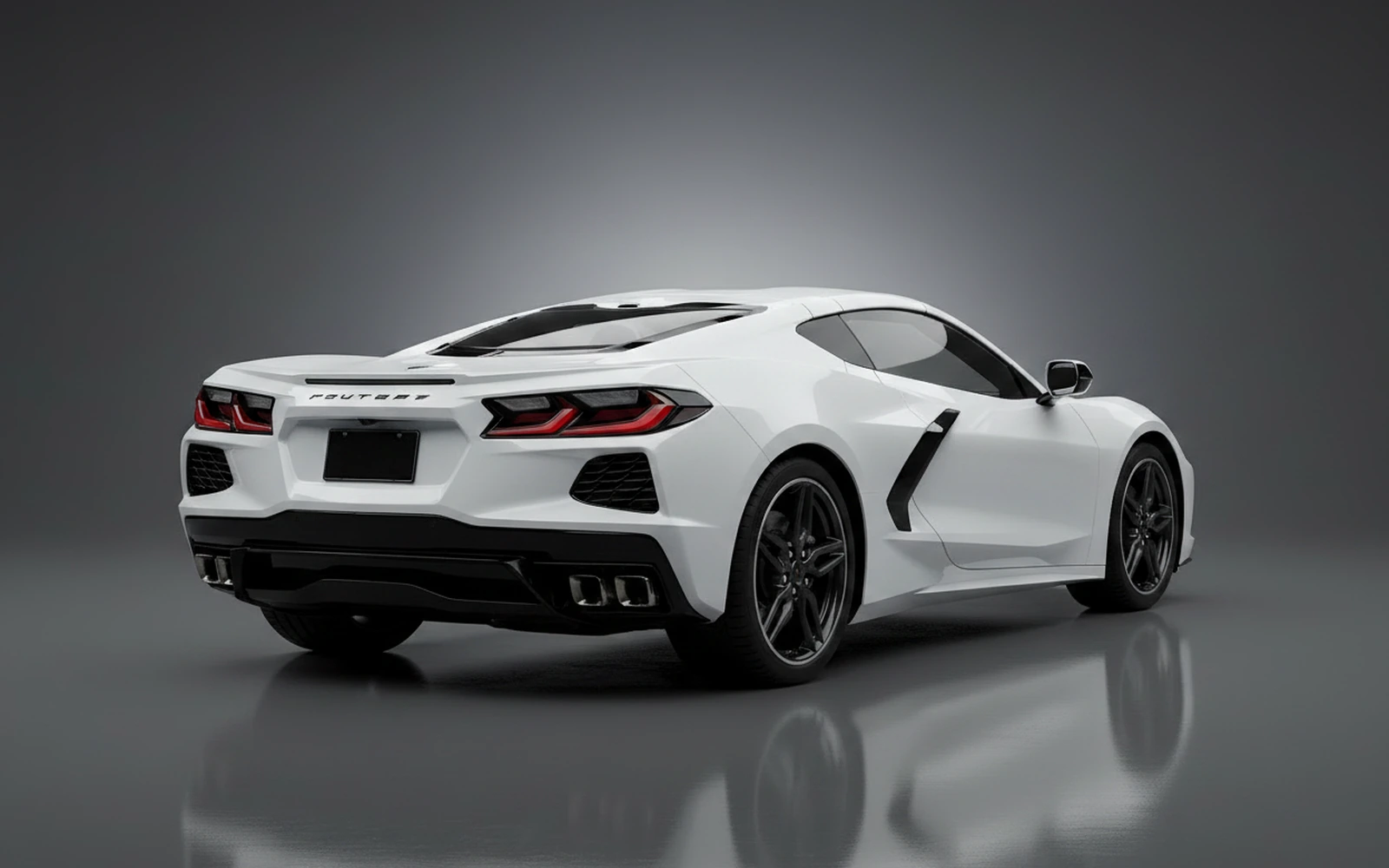 Chevrolet Corvette C8 White 2021 — interior dashboard