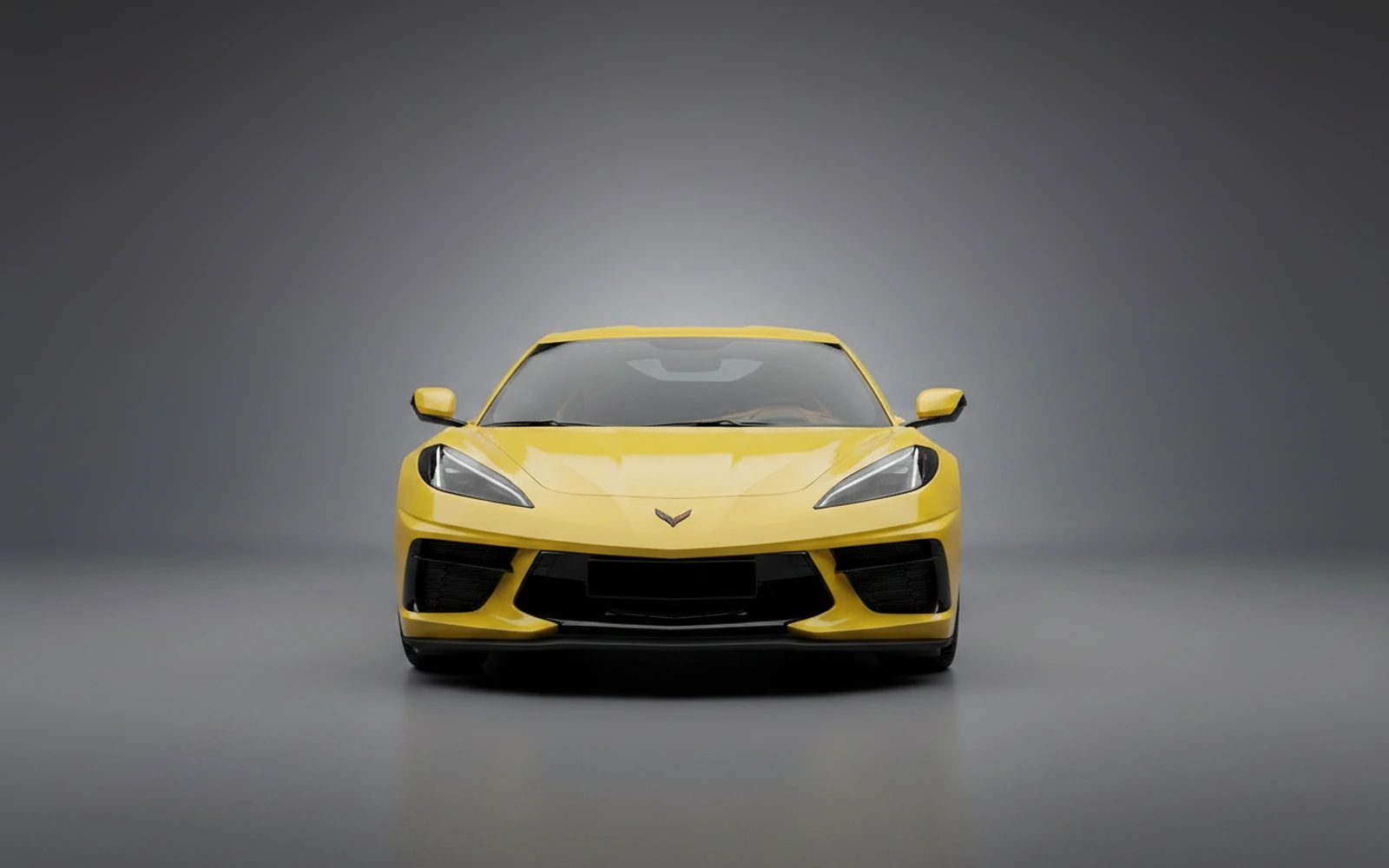 Chevrolet Corvette C8 R Edition Yellow 2021 — exterior side view