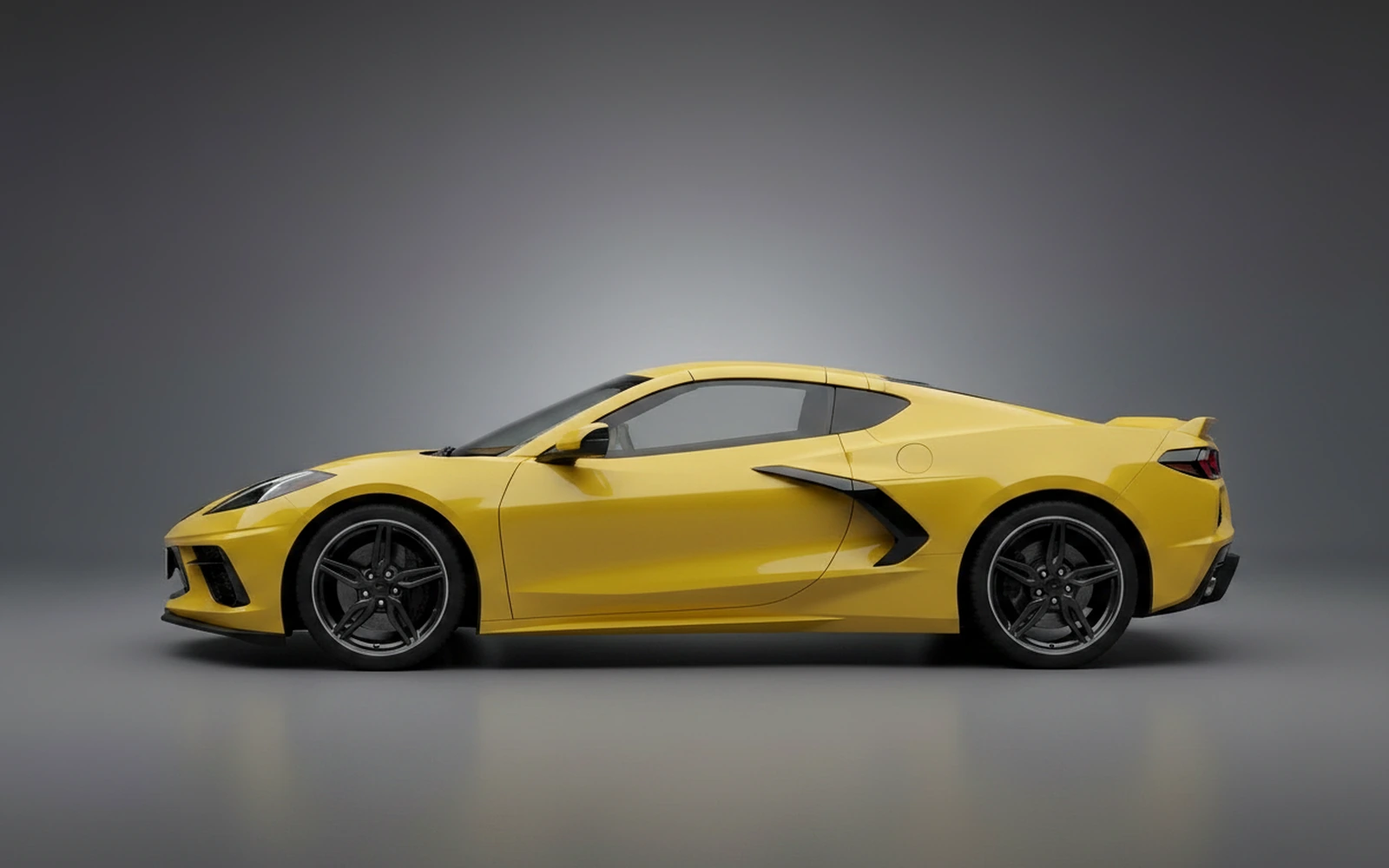 Chevrolet Corvette C8 R Edition Yellow 2021 — exterior rear view