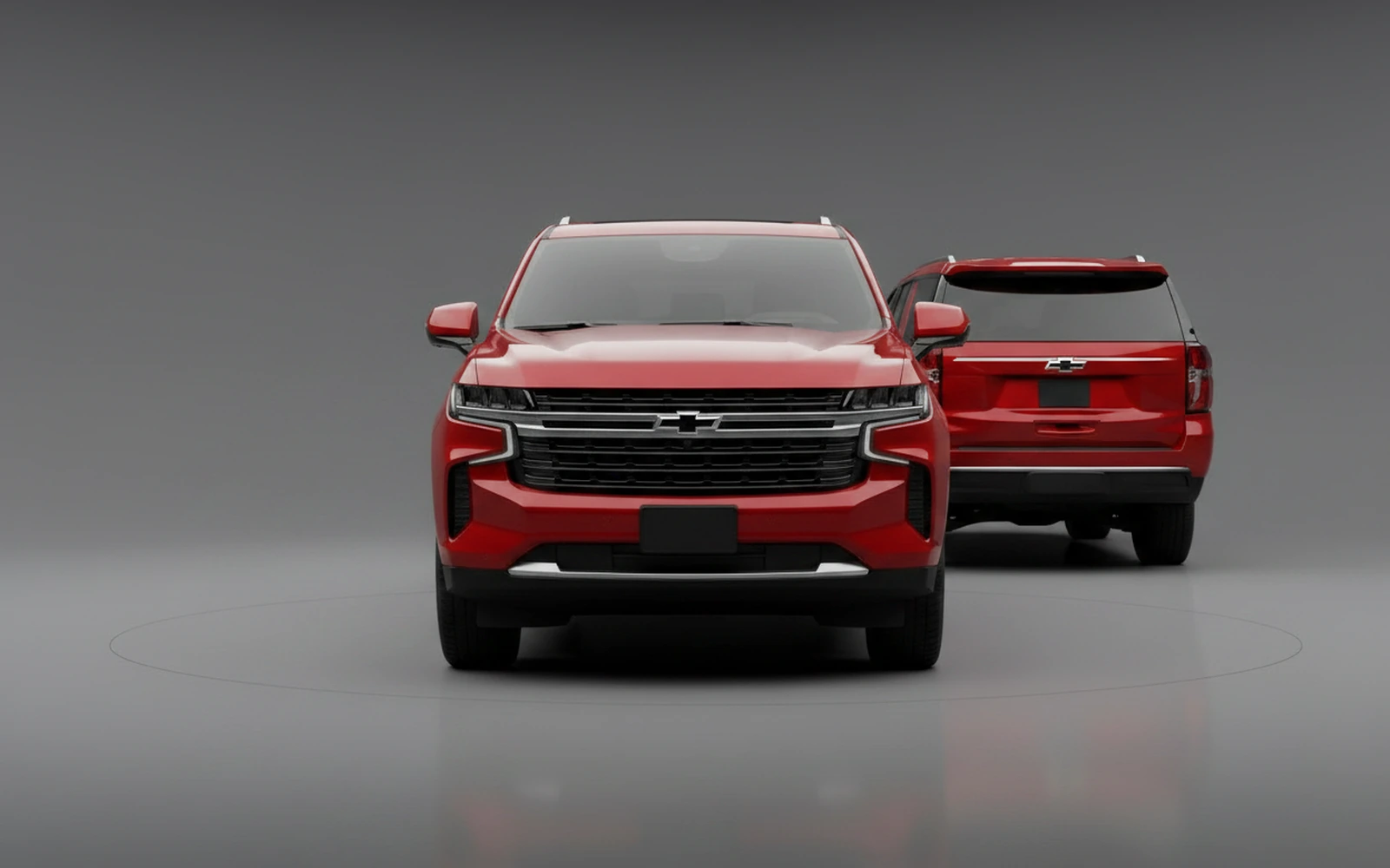 Chevrolet Suburban Red 2024 — exterior side view
