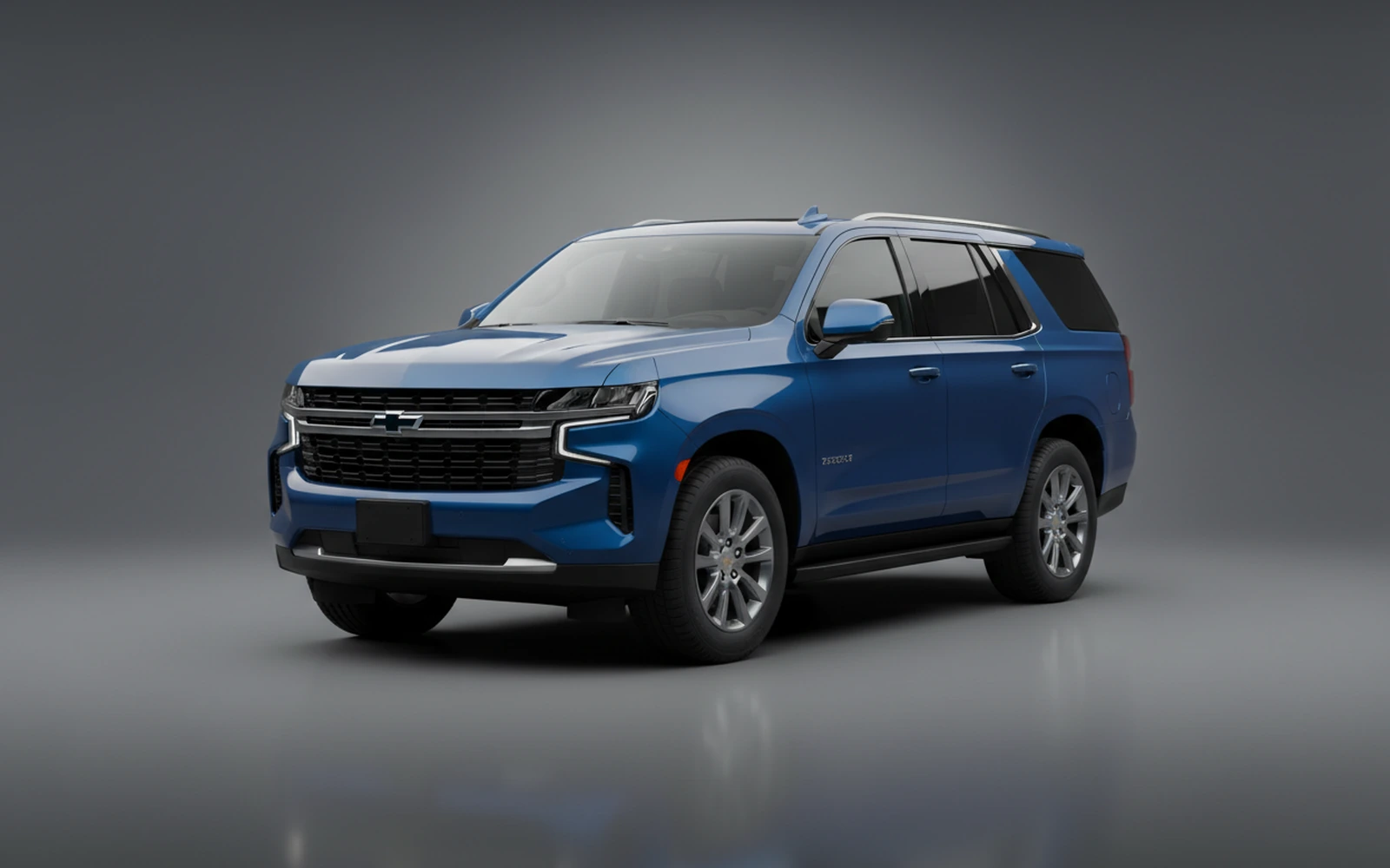 Chevrolet Tahoe Blue 2025 for rent in Miami — exterior front view