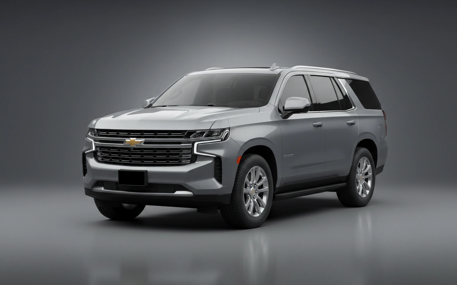 Chevrolet Tahoe Grey 2021 for rent in Miami — exterior front view