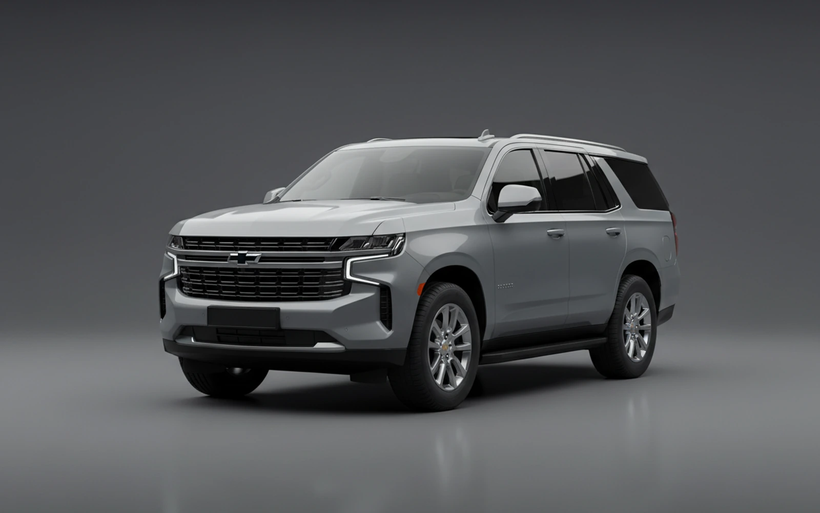 Chevrolet Tahoe Grey 2025 for rent in Miami — exterior front view