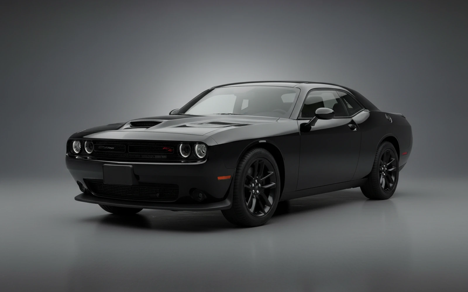 Dodge Challenger Black 2022 for rent in Miami — exterior photo