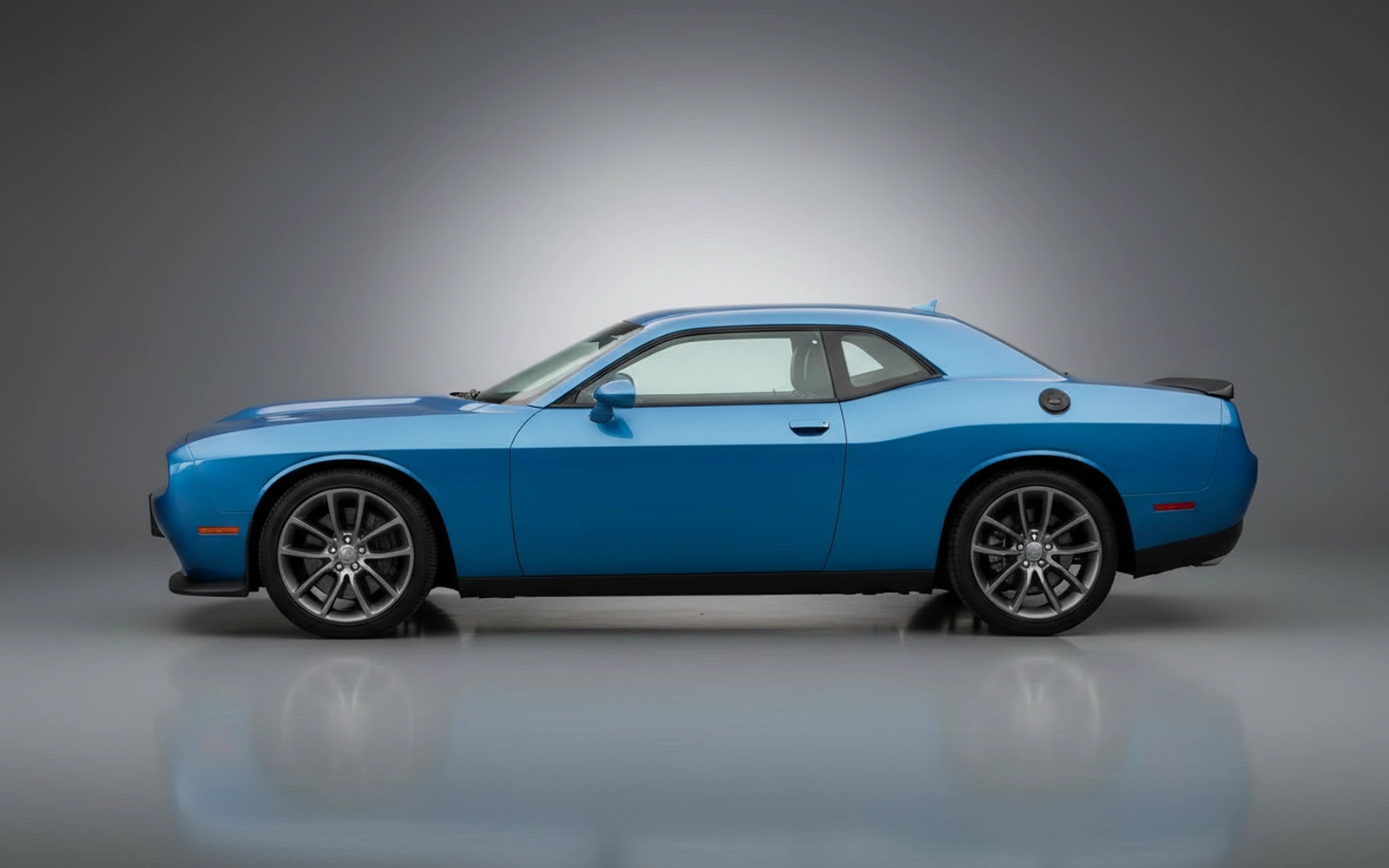 Dodge Challenger Blue 2022 — exterior rear view