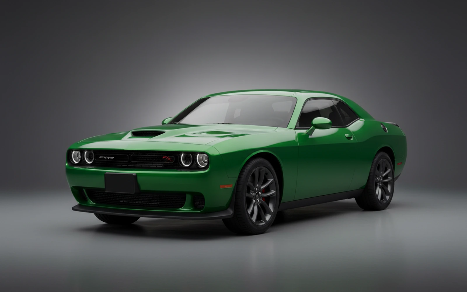 Dodge Challenger GT Green 2023 for rent in Miami — exterior photo