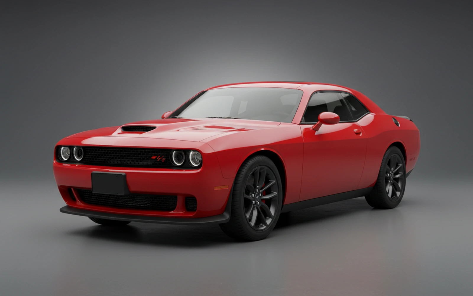 Dodge Challenger Red 2023 for rent in Miami — exterior photo