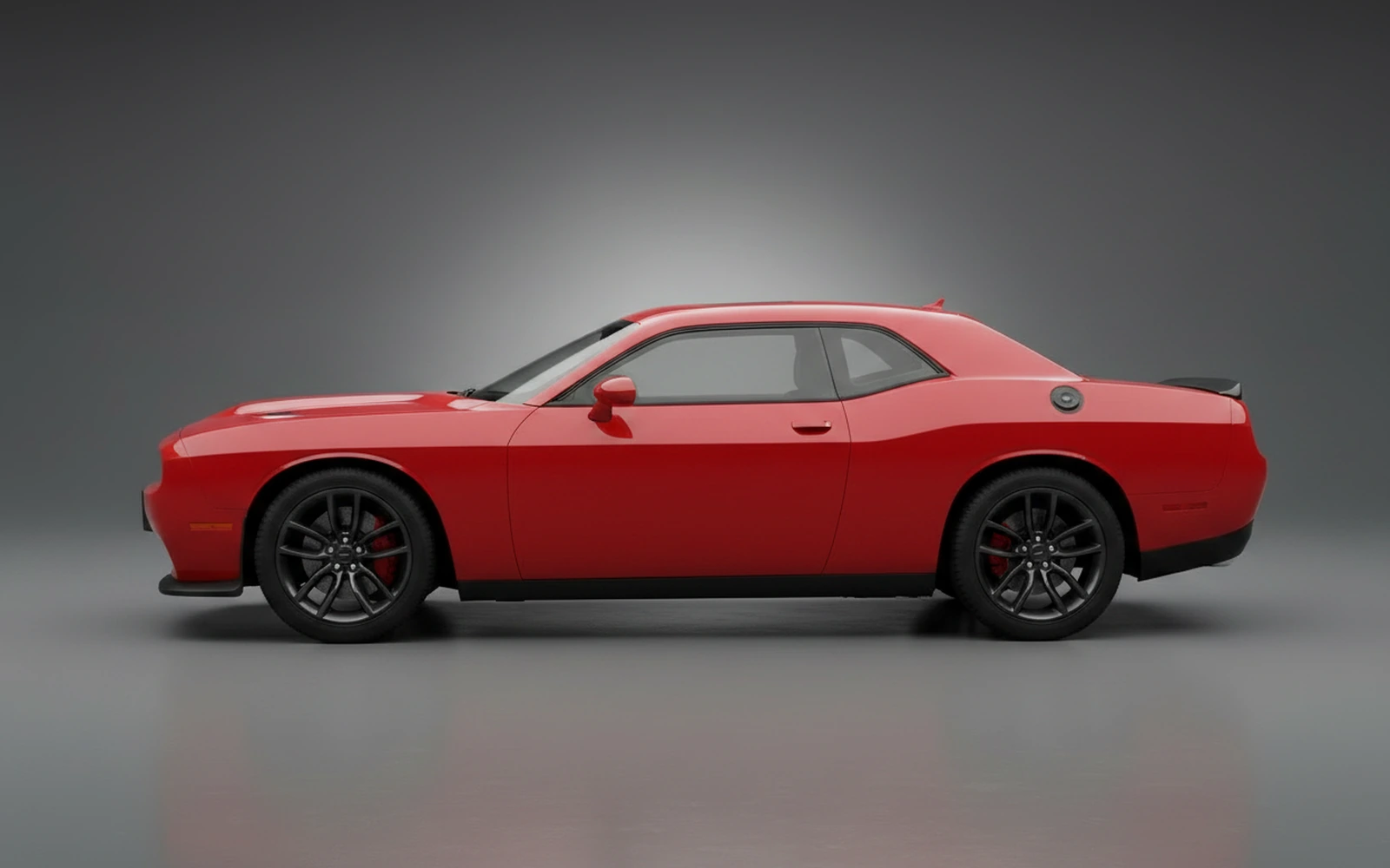 Dodge Challenger Red 2023 — exterior rear view