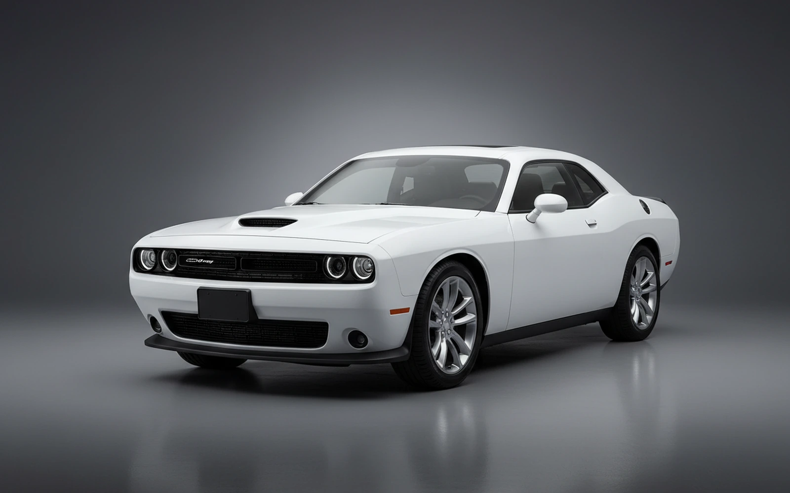 Dodge Challenger White 2022 for rent in Miami — exterior photo