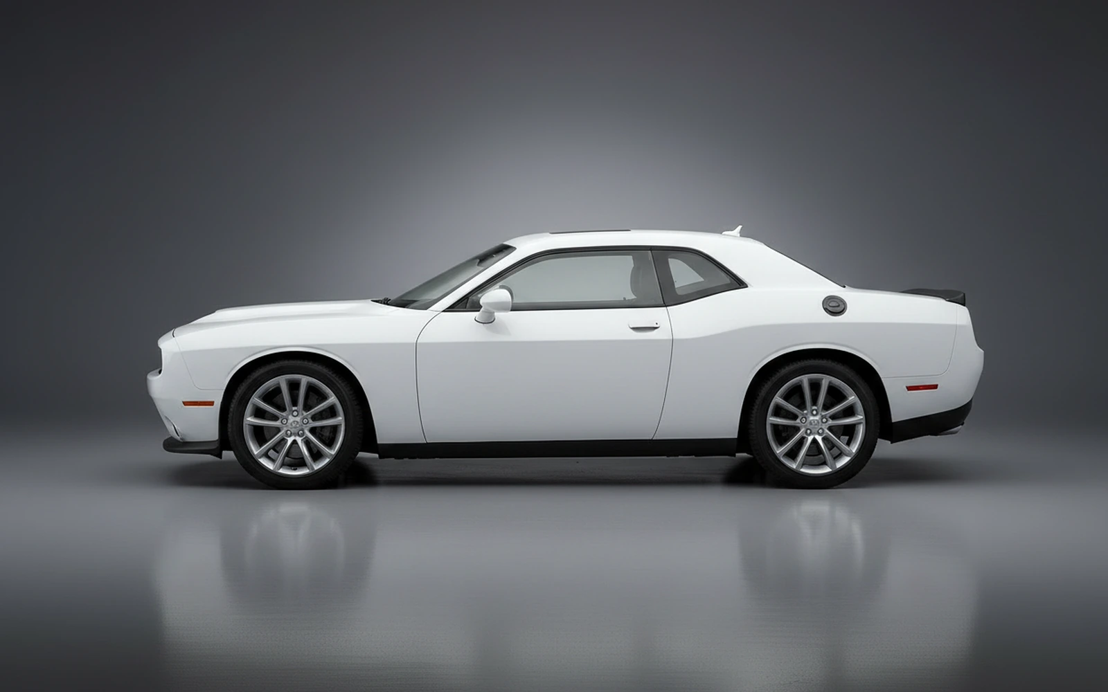 Dodge Challenger White 2022 — exterior rear view