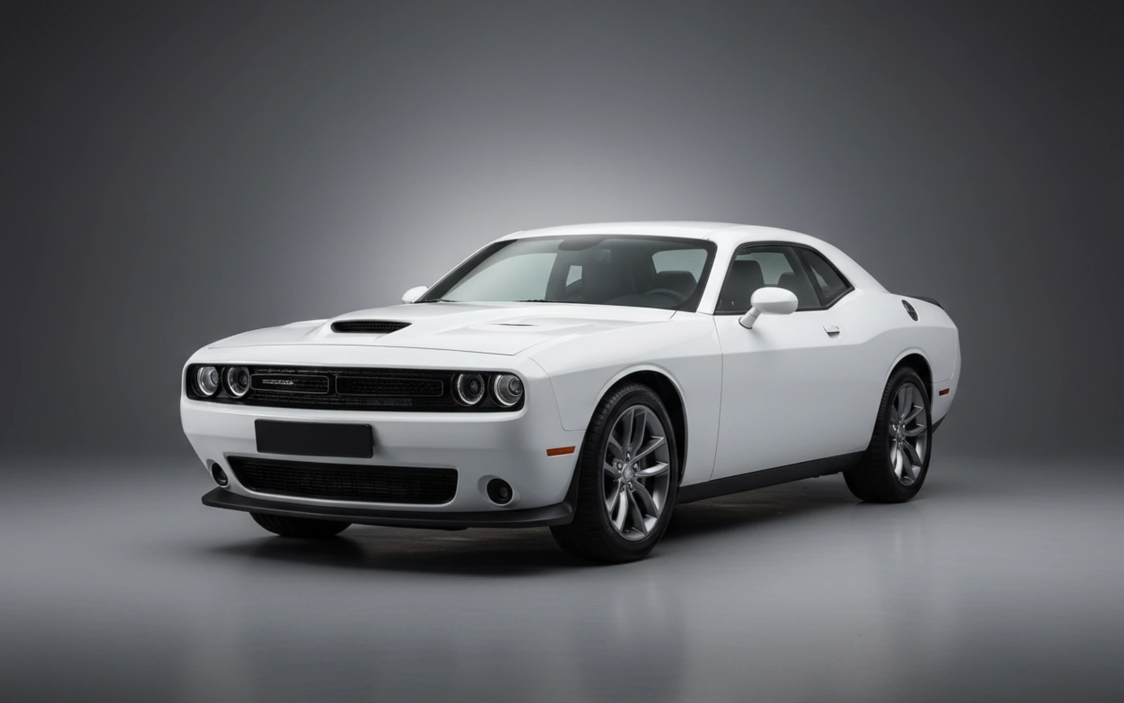 Dodge Challenger Black White 2023 for rent in Miami — exterior photo