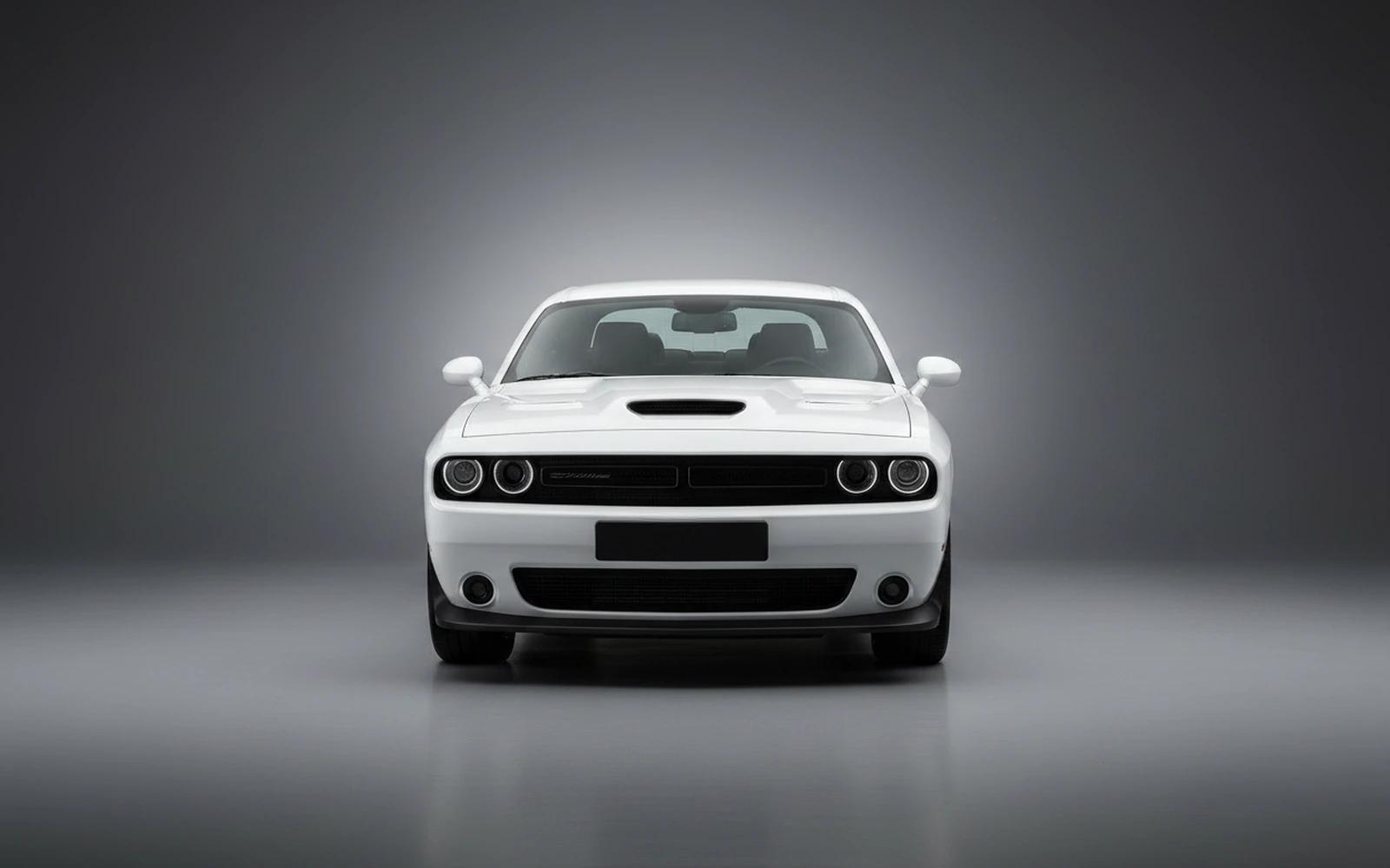 Dodge Challenger Black White 2023 — exterior side view